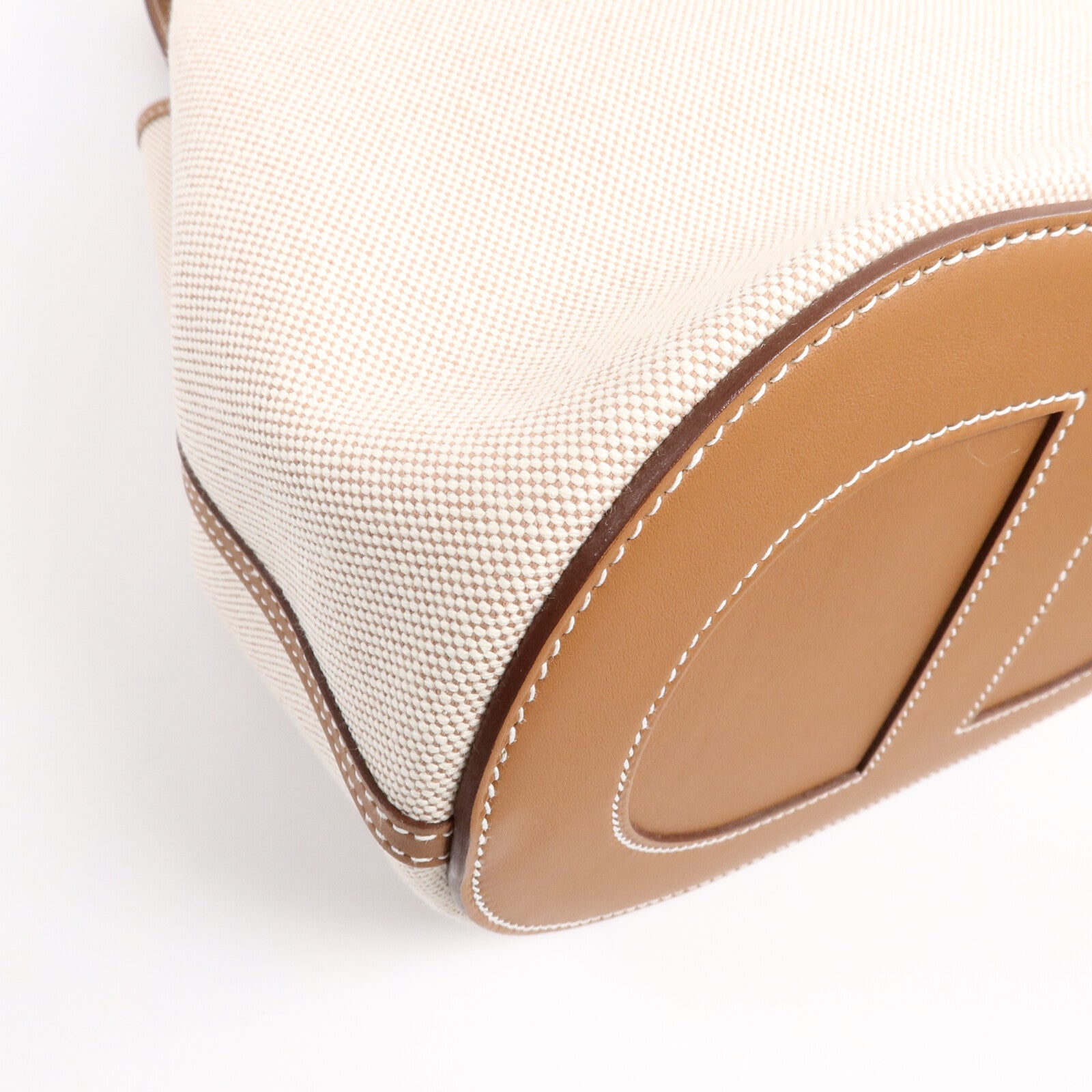 HERMES Toile H/Swift皮革In The Loop 23手挽袋Gold