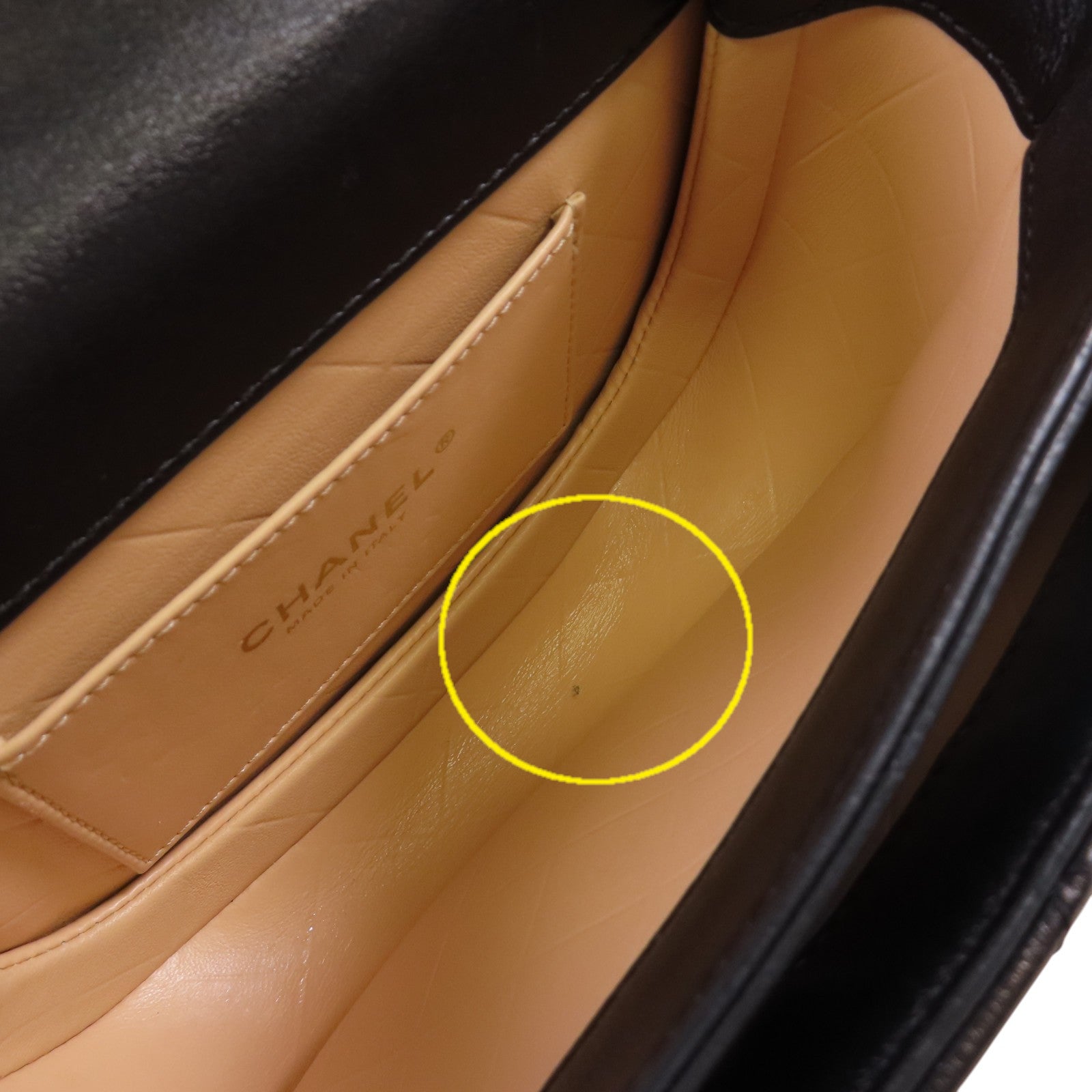 CHANEL 牛皮皮革Chain Shoulder Bag金扣鏈帶肩背袋