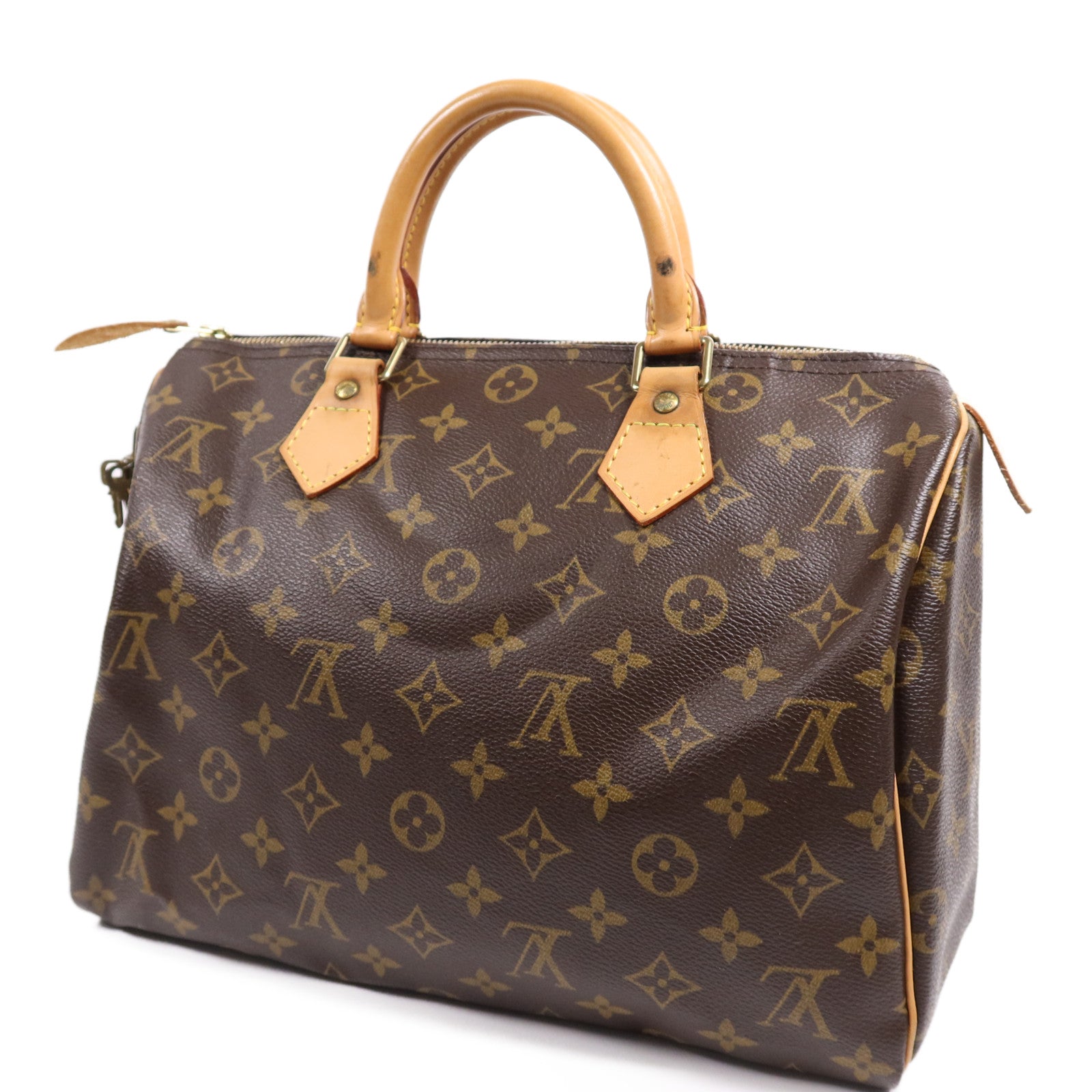 LOUIS VUITTON Monogram Speedy 30金扣手挽袋