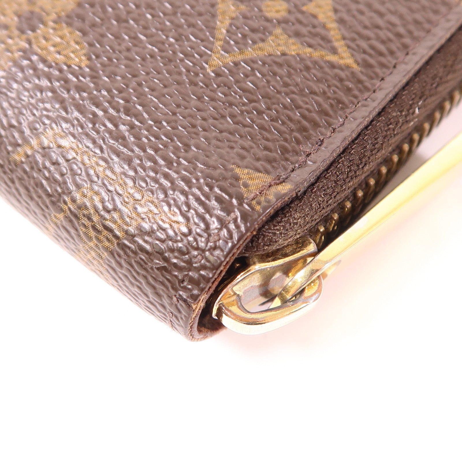 LOUIS VUITTON Monogram Zipper Long Wallet金扣長錢包