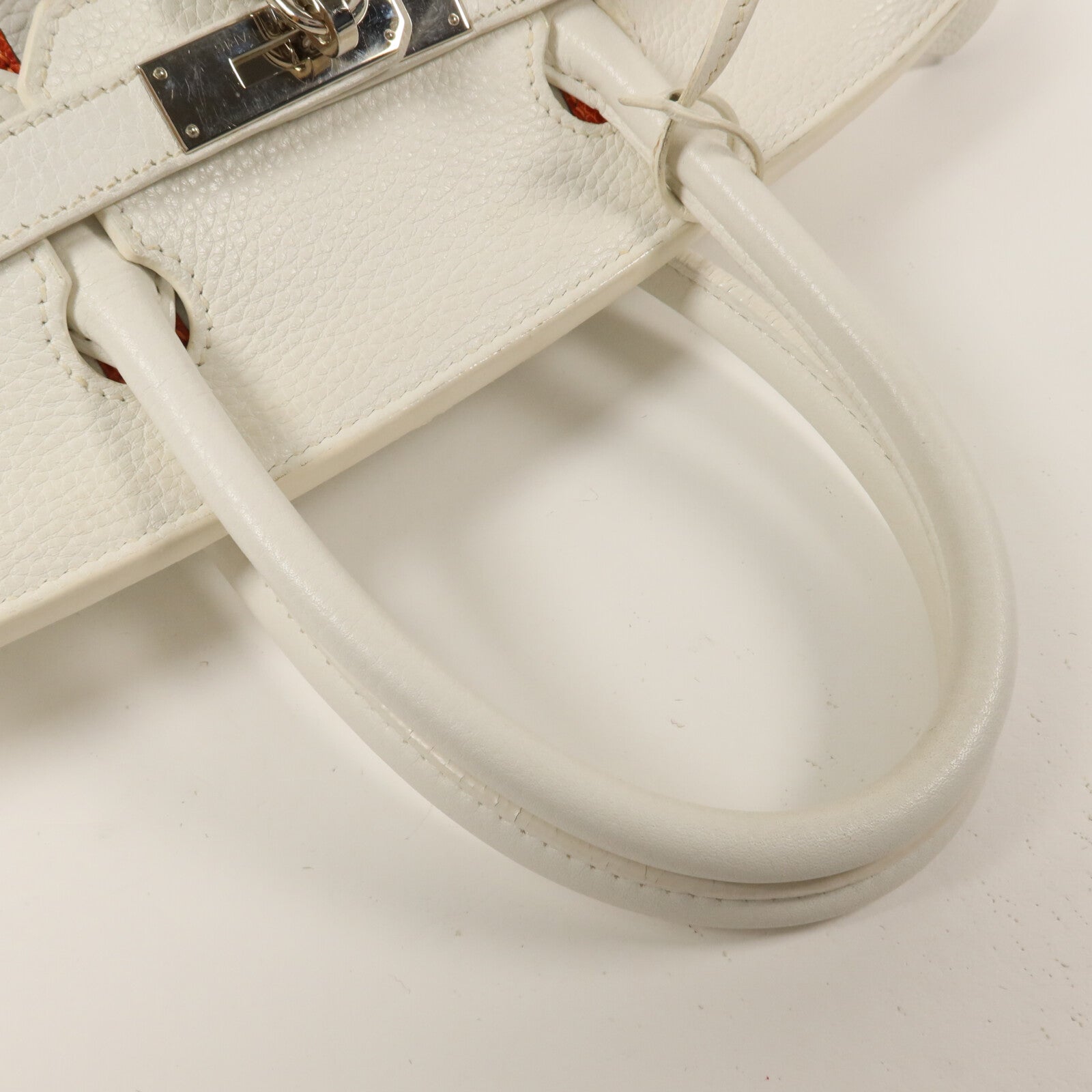 HERMES Clemence皮革/蜥蝪皮革Birkin 30 Club手挽袋