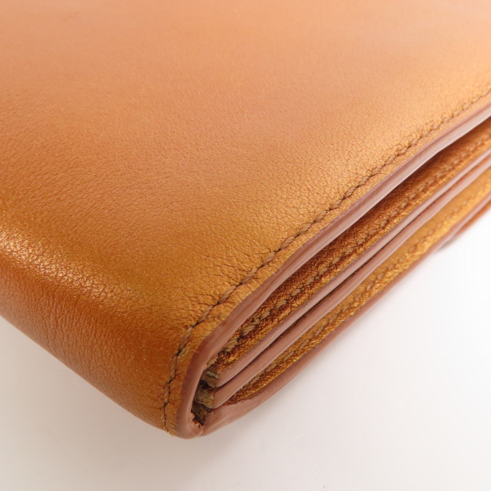 Delvaux 牛皮皮革Simplissime Long Wallet金扣長錢包