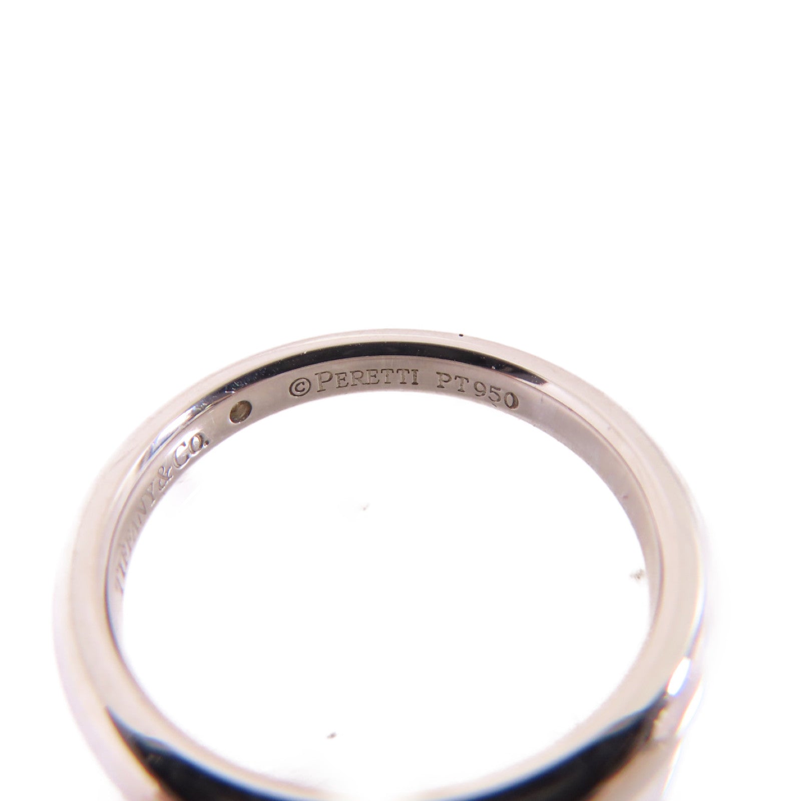 TIFFANY＆CO PT950鉑金/鑽石Diamond Ring戒指US#6
