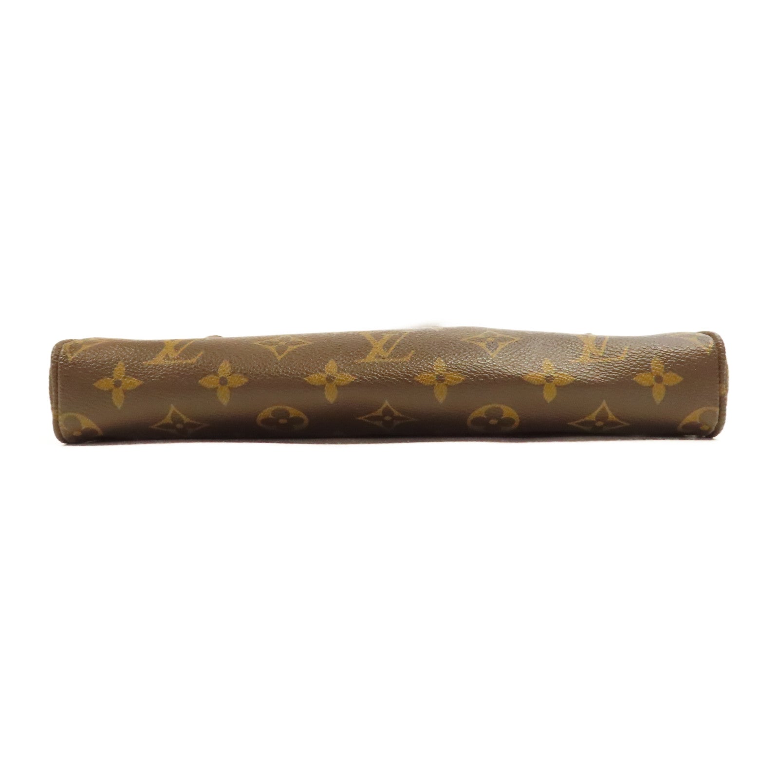LOUIS VUITTON Monogram Trotteur Beaubourg金扣肩背袋啡色