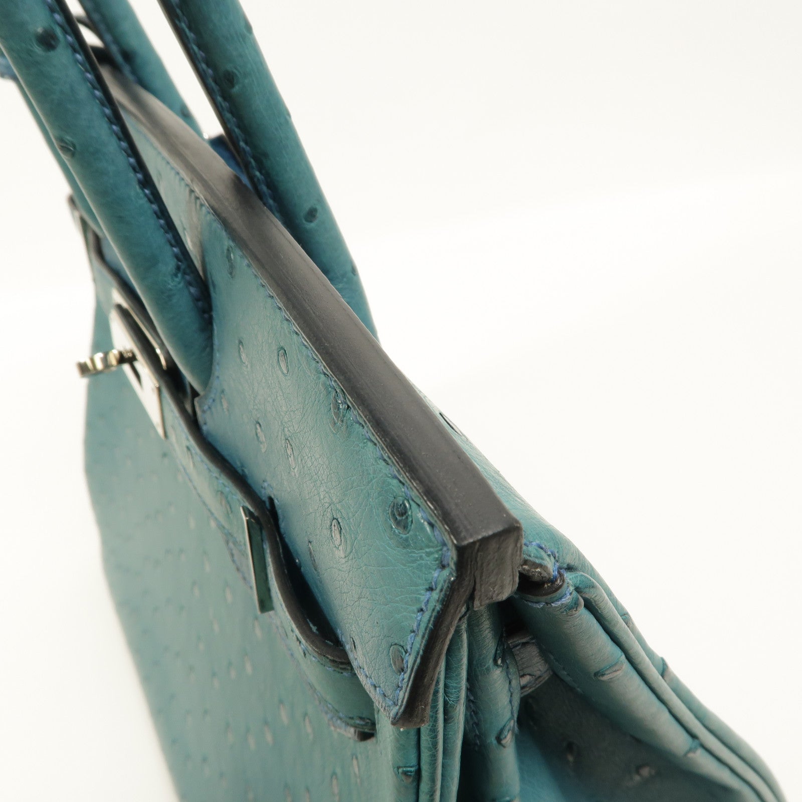 HERMES Ostrich皮革Birkin 30手挽袋Cobalt