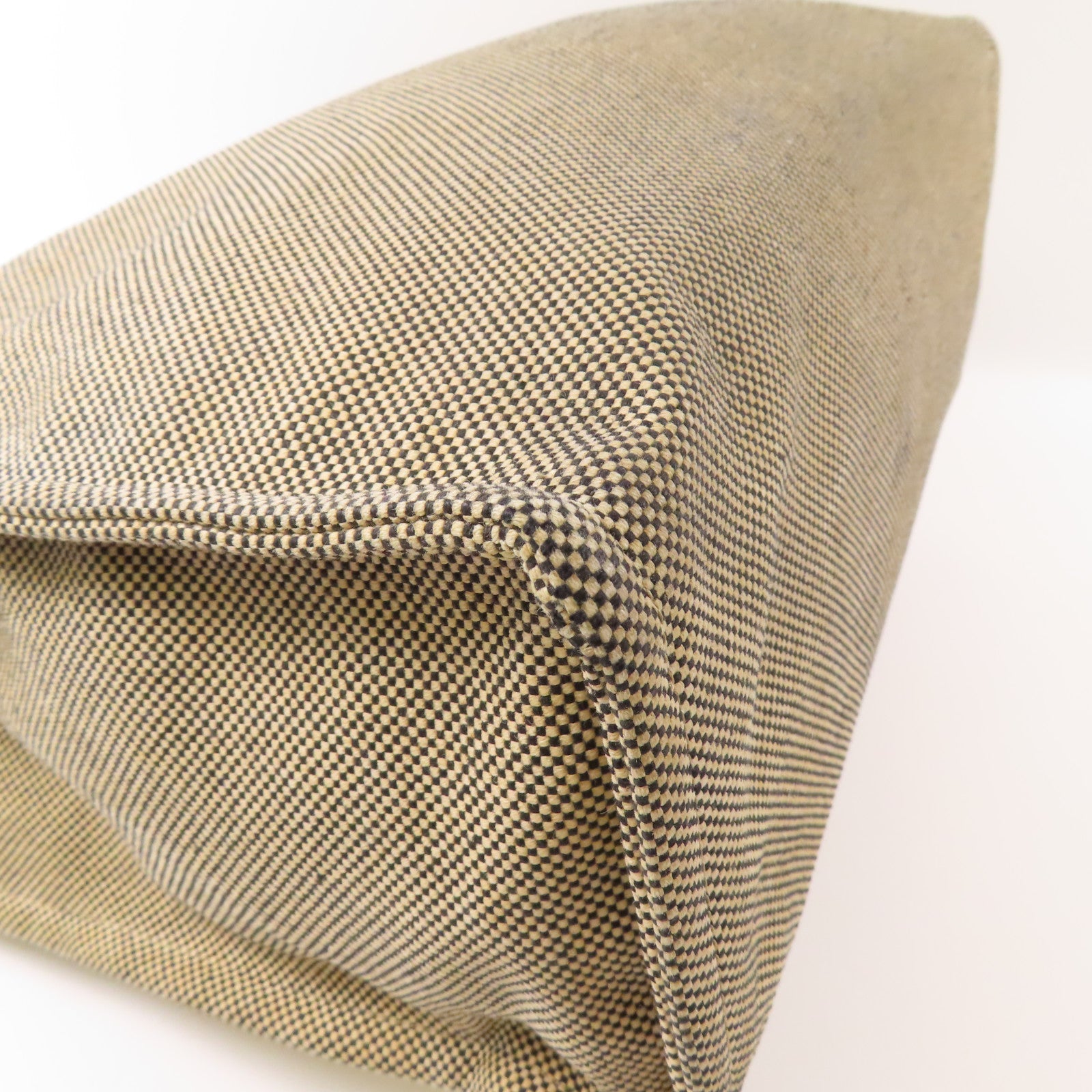 Fendi Tote Bag Shoulder Bag Canvas Beige