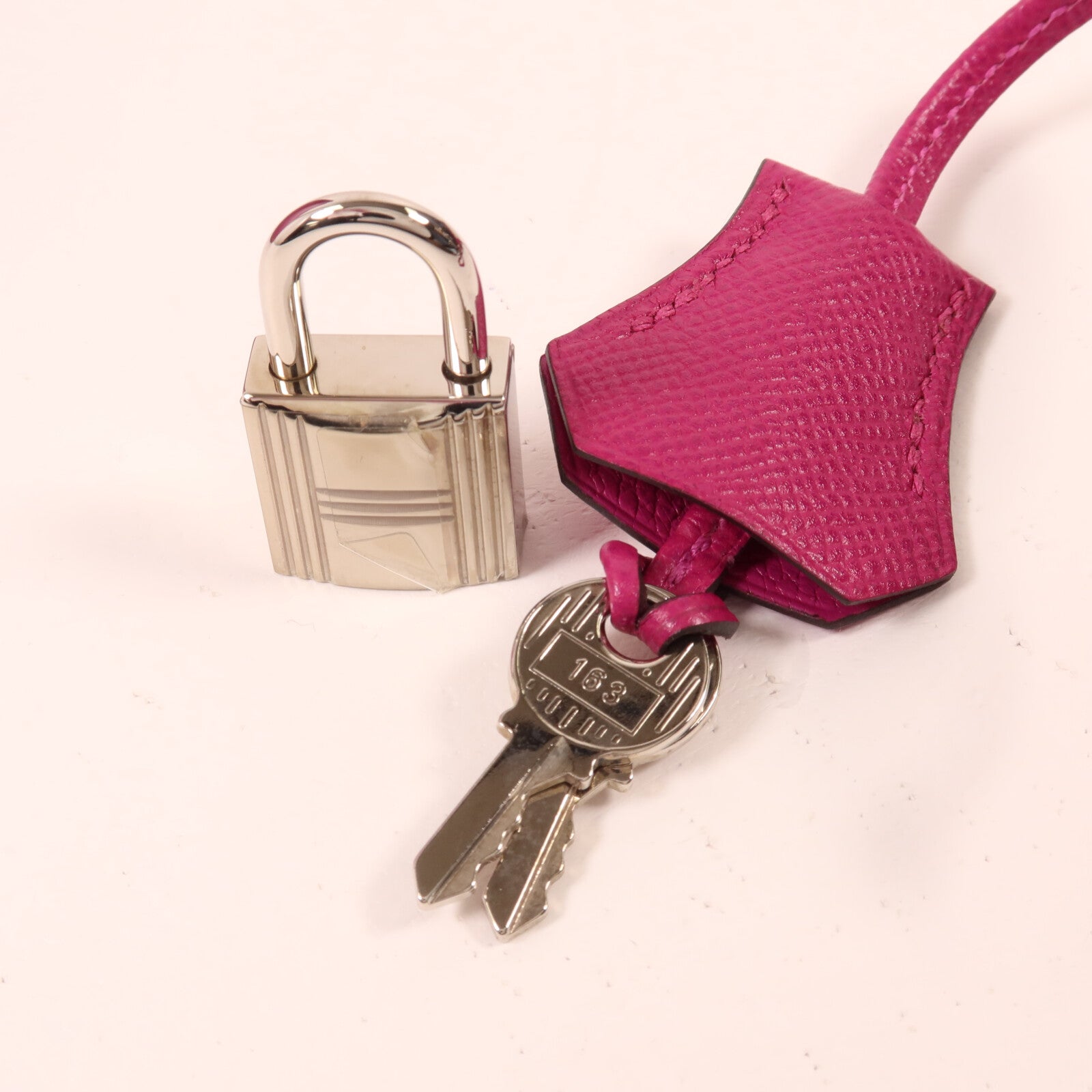 HERMES Epsom皮革Kelly 28手挽肩背兩用袋Rose Purple