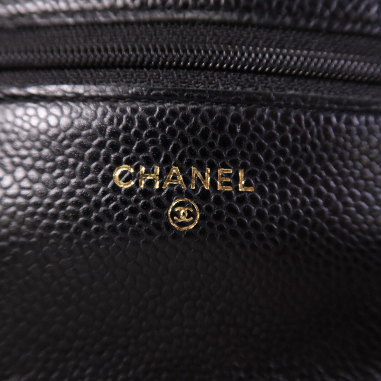 CHANEL 牛皮皮革WOC Wallet On Chain金扣鏈帶肩背袋