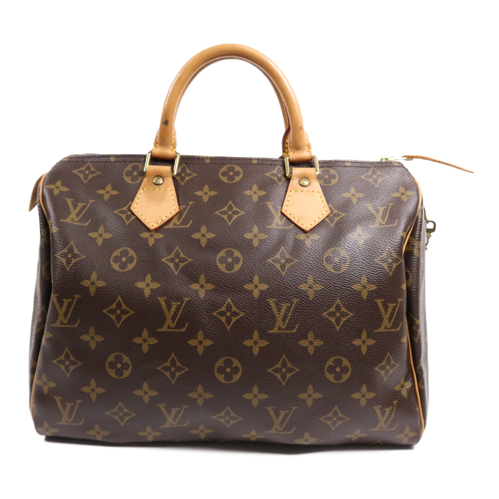LOUIS VUITTON Monogram Speedy 30金扣手挽袋