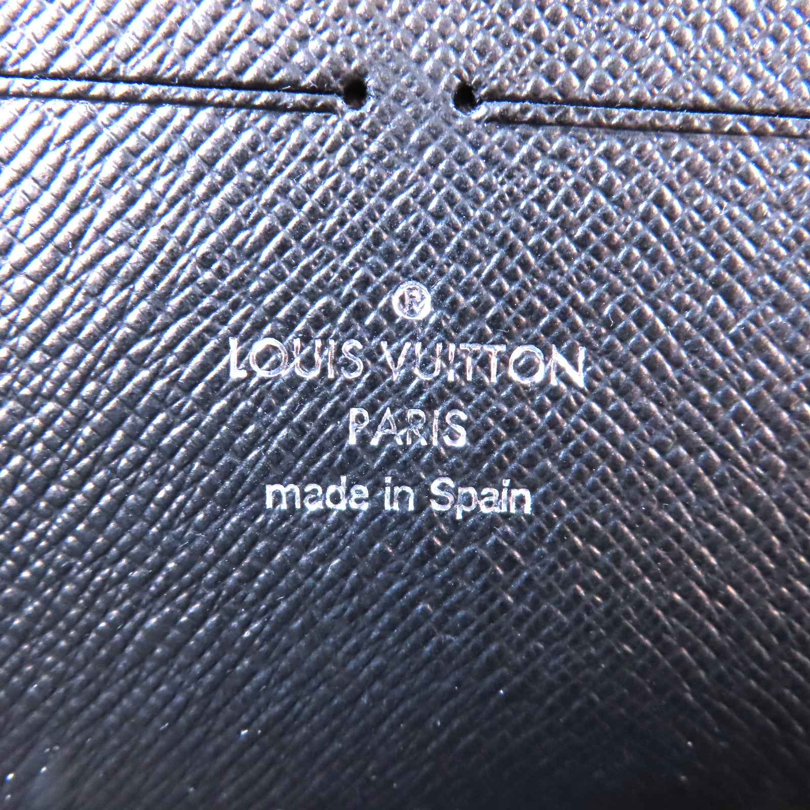 LOUIS VUITTON Damier Graphite Zippy Organizer銀扣長錢包黑色/灰色
