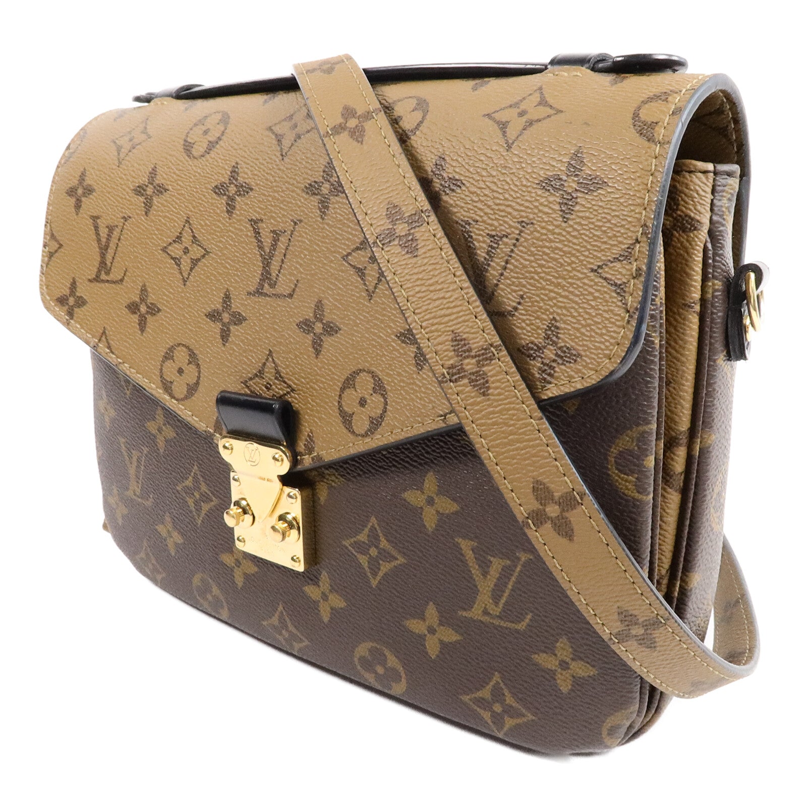 LOUIS VUITTON Monogram Reverse Pochette Metis手挽肩背兩用袋