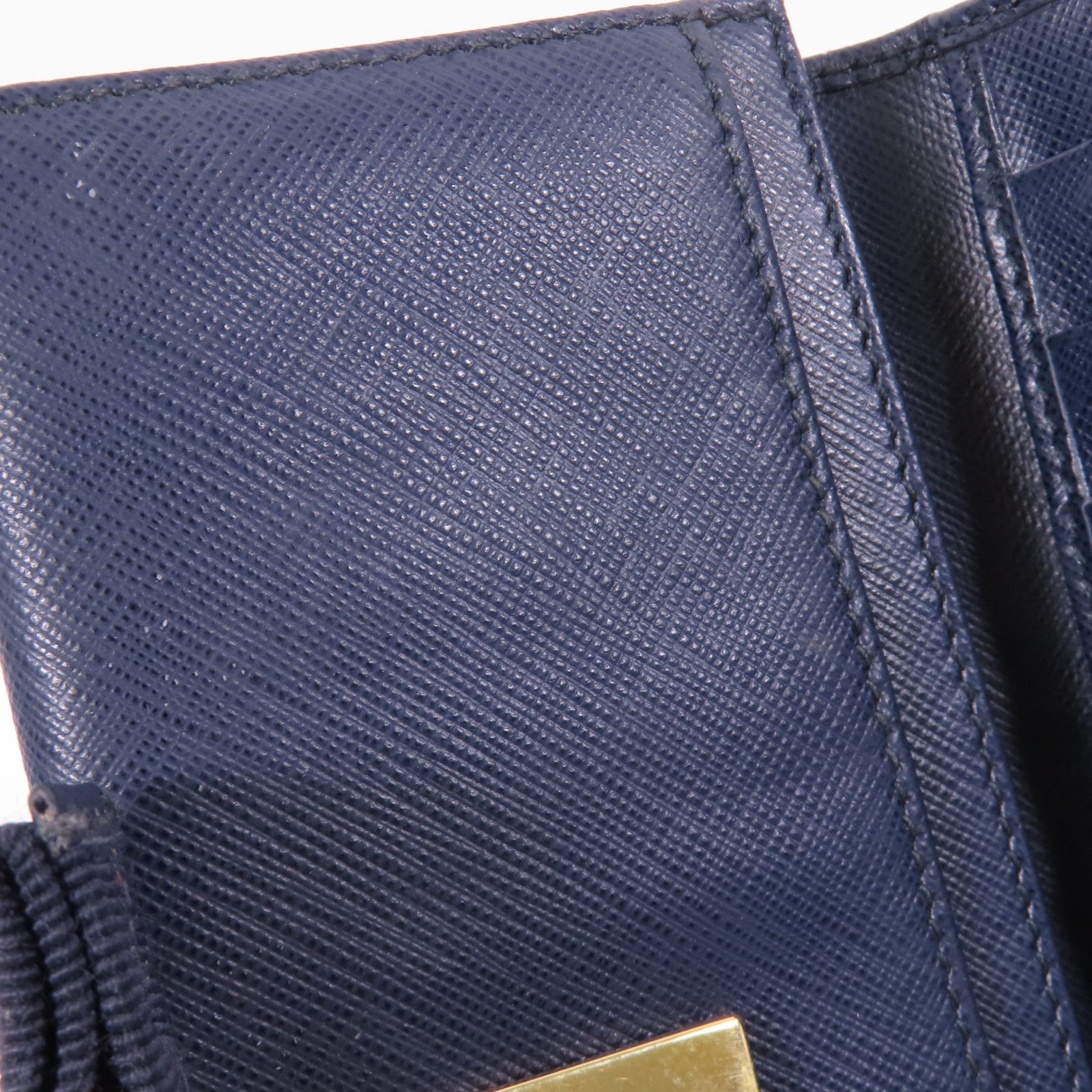 Salvatore Ferragamo 【激減優惠】牛皮皮革Long Bifold Wallet金扣長錢包