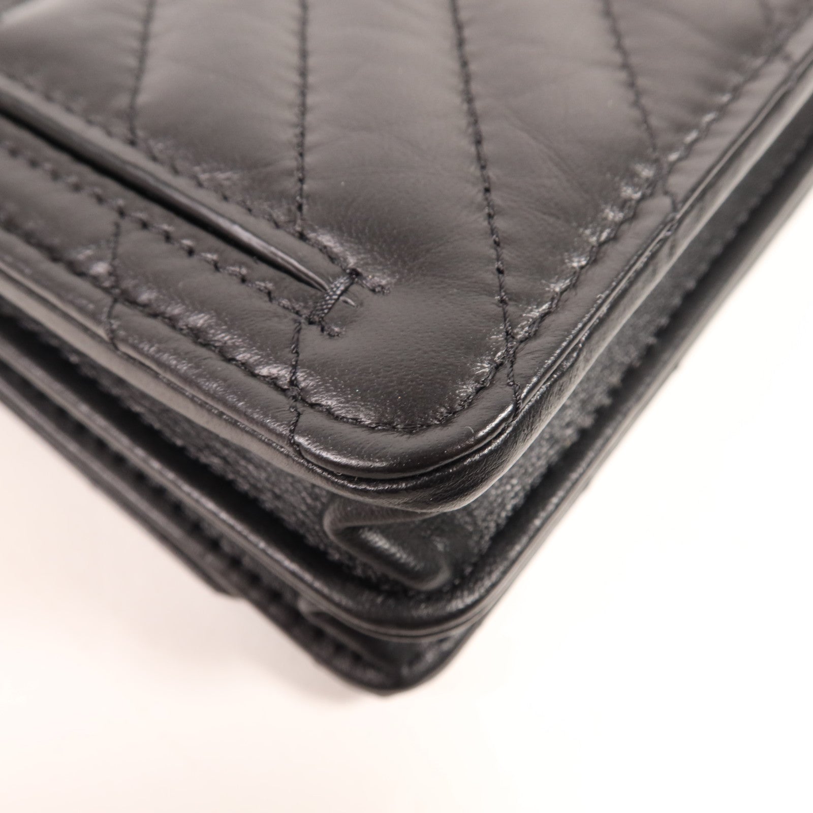 CHANEL 牛皮皮革Wallet On Chain鏈帶肩背袋