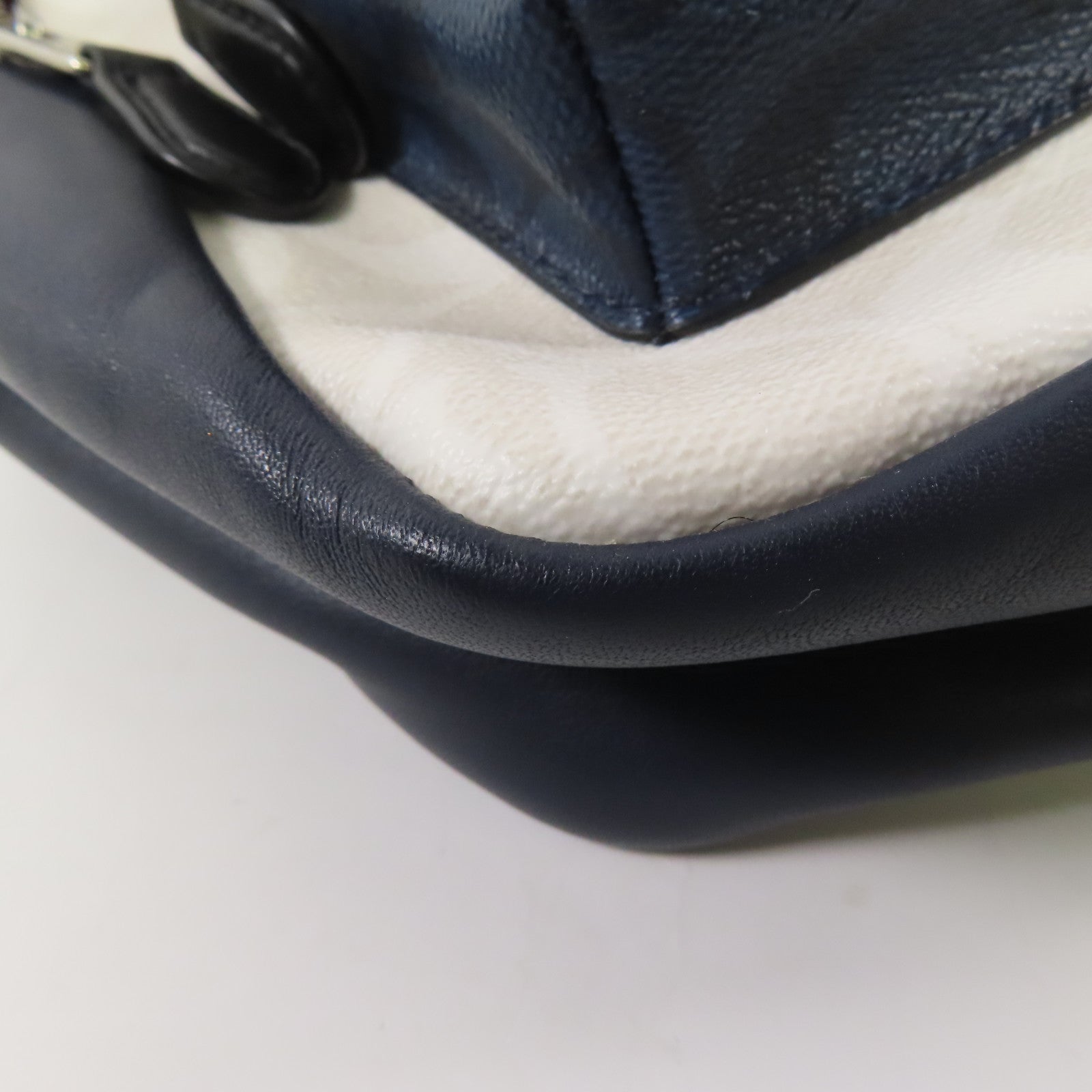 COACH 牛皮皮革/PVC Backpack銀扣背包