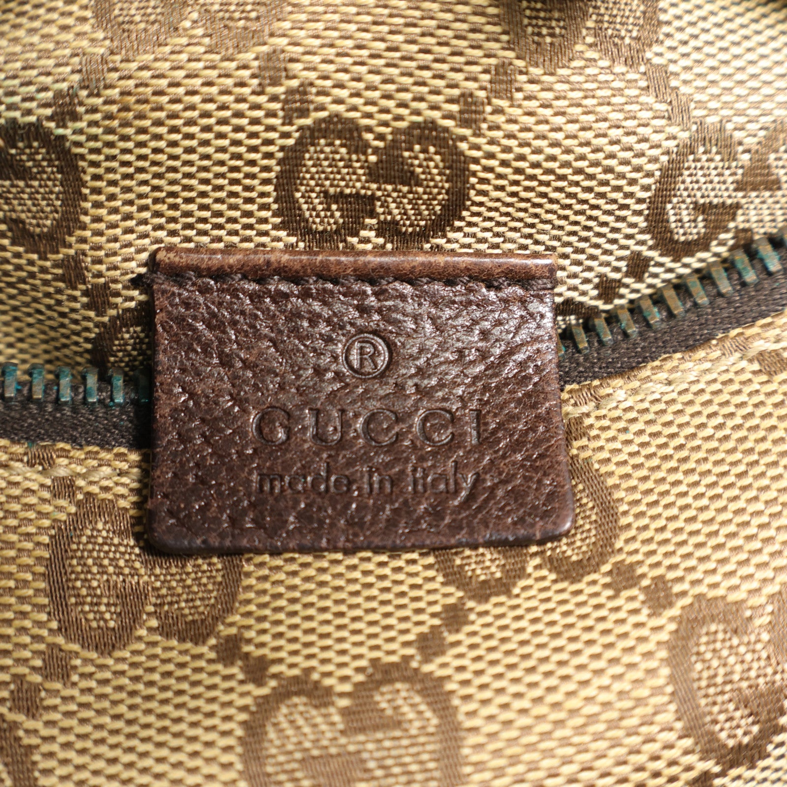 GUCCI 帆布Waits Bag銀扣腰包