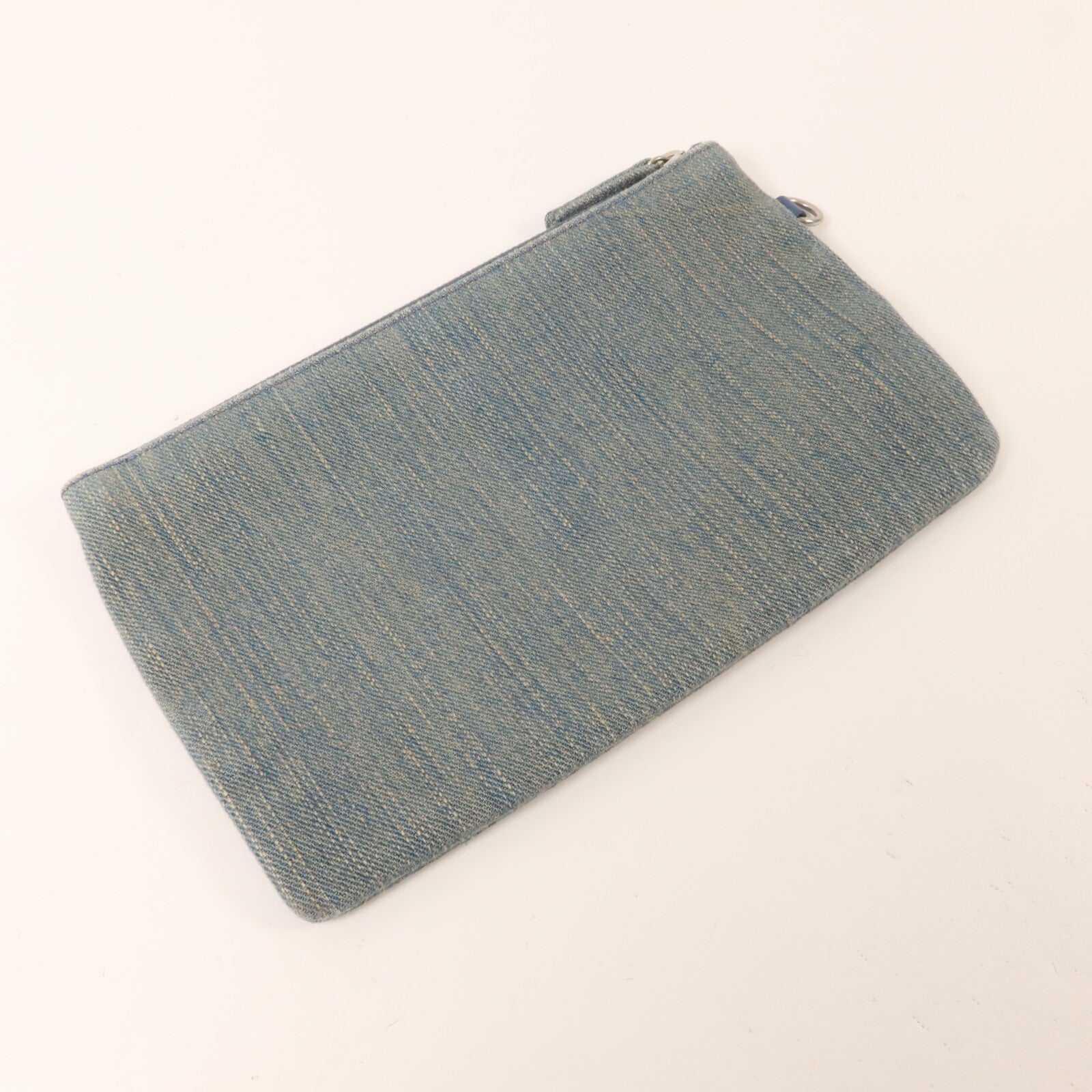 CHANEL 牛仔布Deauville Tote鏈帶手挽肩背兩用袋