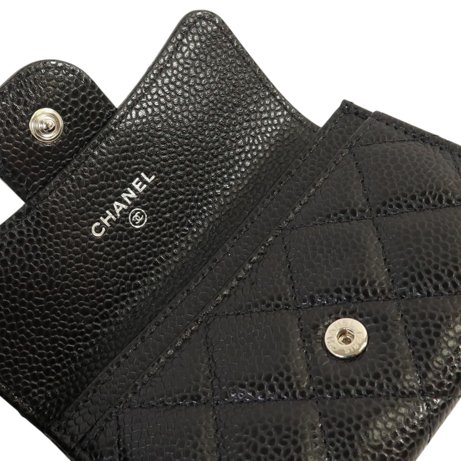 CHANEL 牛皮皮革Classic Card Holder銀扣卡片套