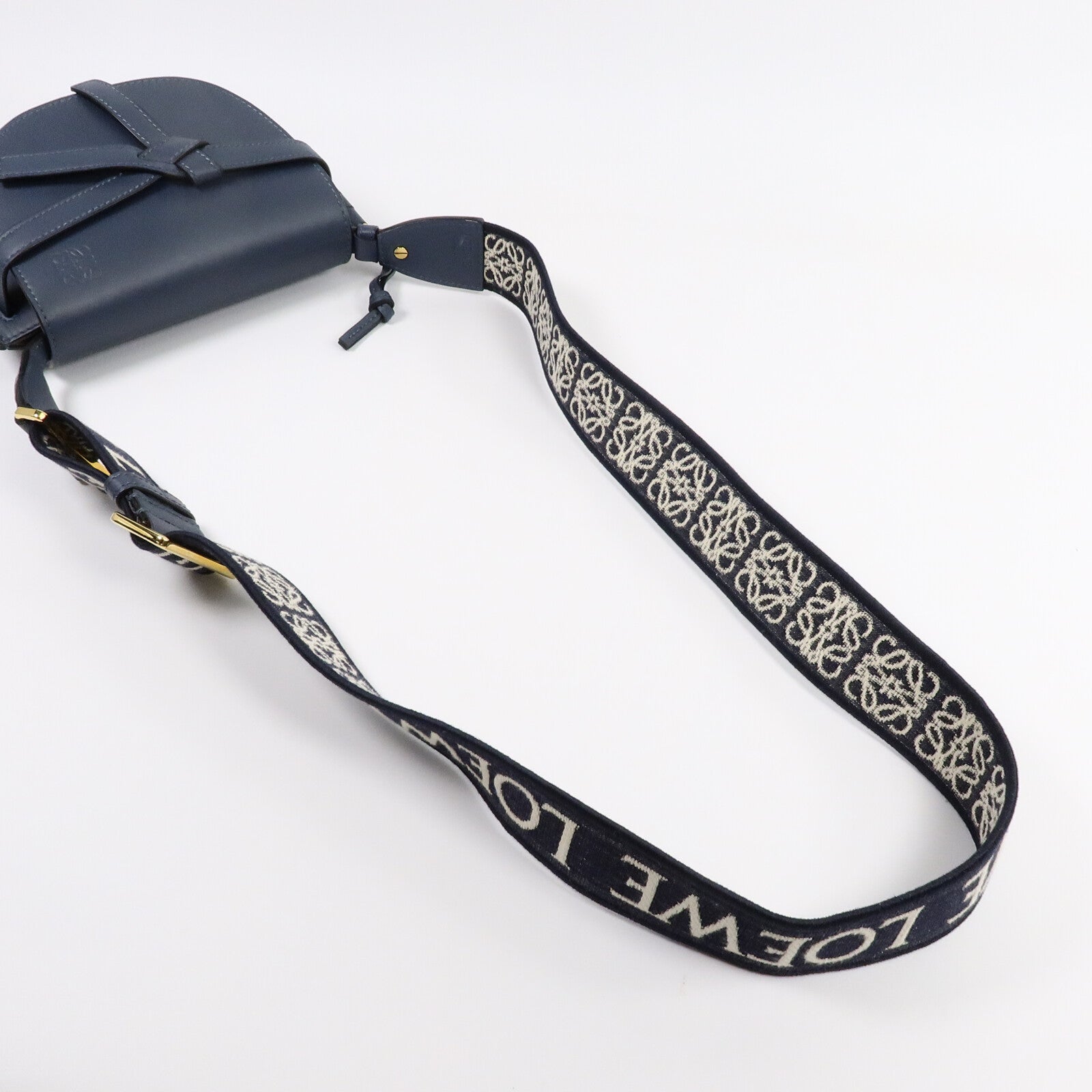LOEWE 牛皮皮革Mini Gate肩背袋
