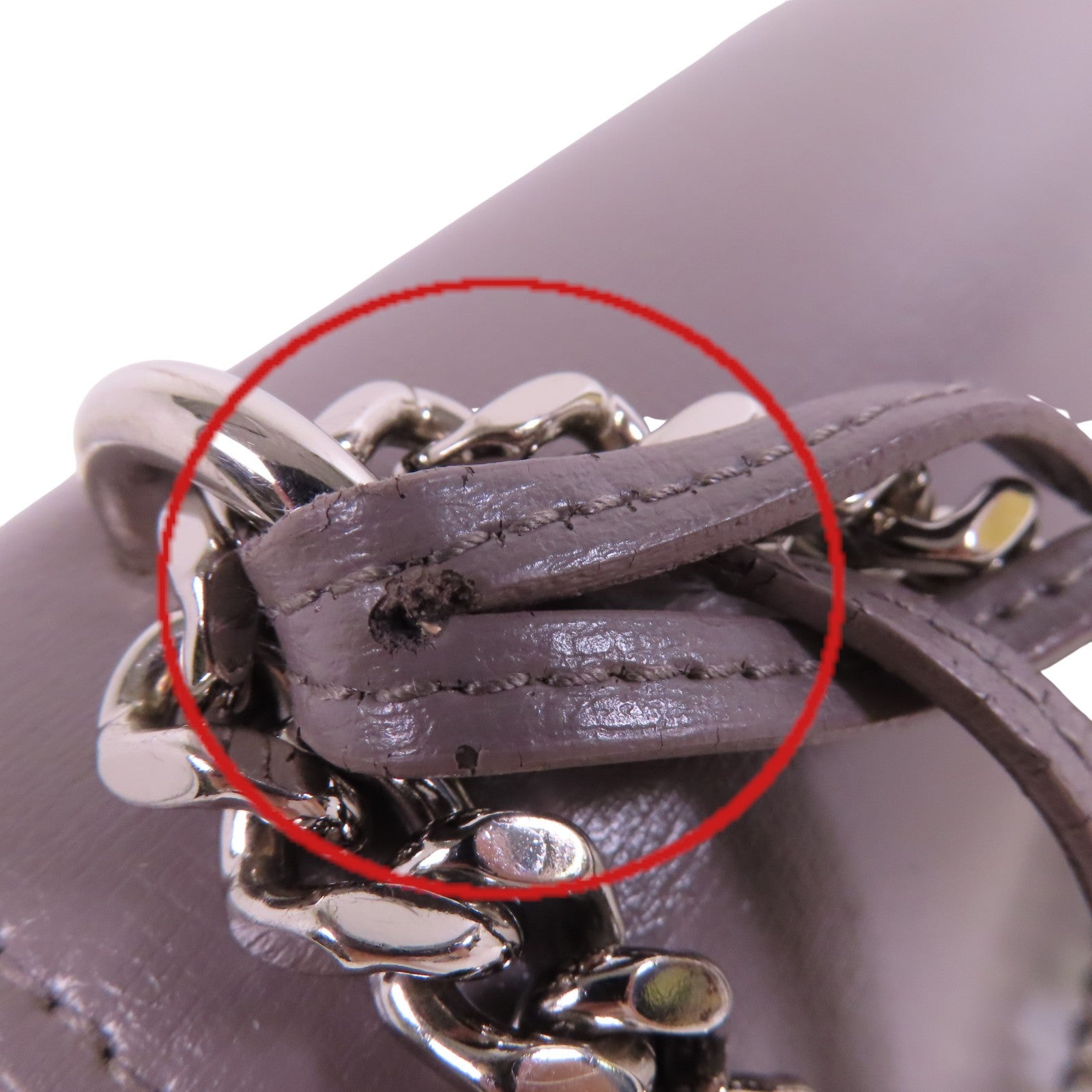 YVES SAINT LAURENT 牛皮皮革Sunset Medium銀扣鏈帶肩背袋