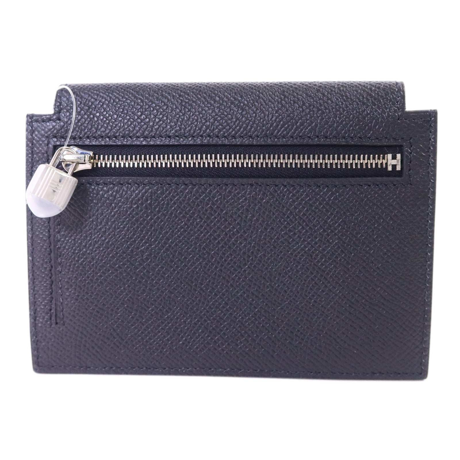 HERMES Epsom皮革Kelly Pocket Compact Wallet銀扣錢包