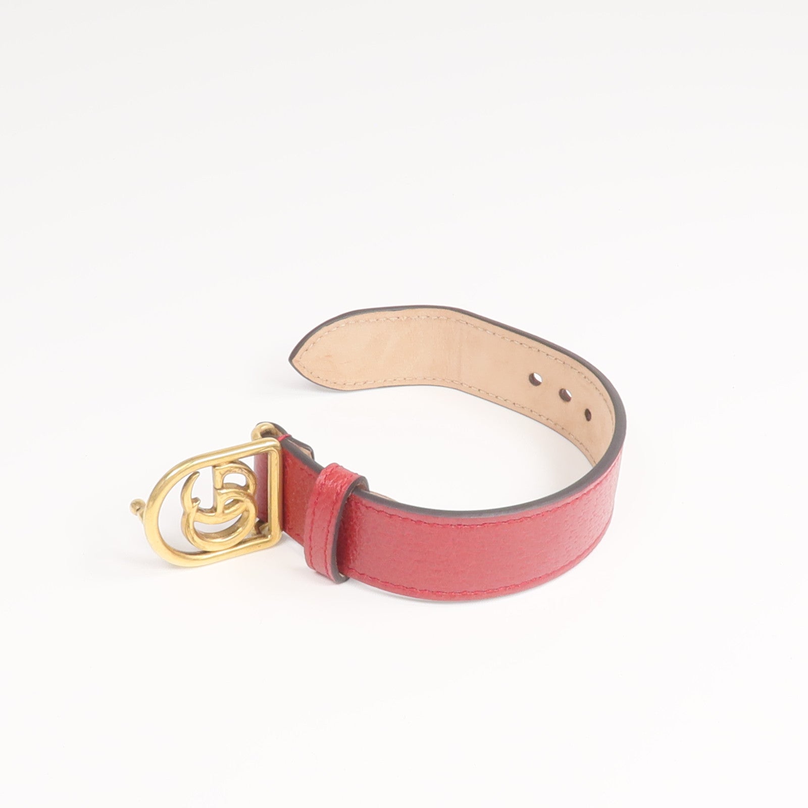 GUCCI 【激減優惠】牛皮皮革GG Marmont金扣手鏈
