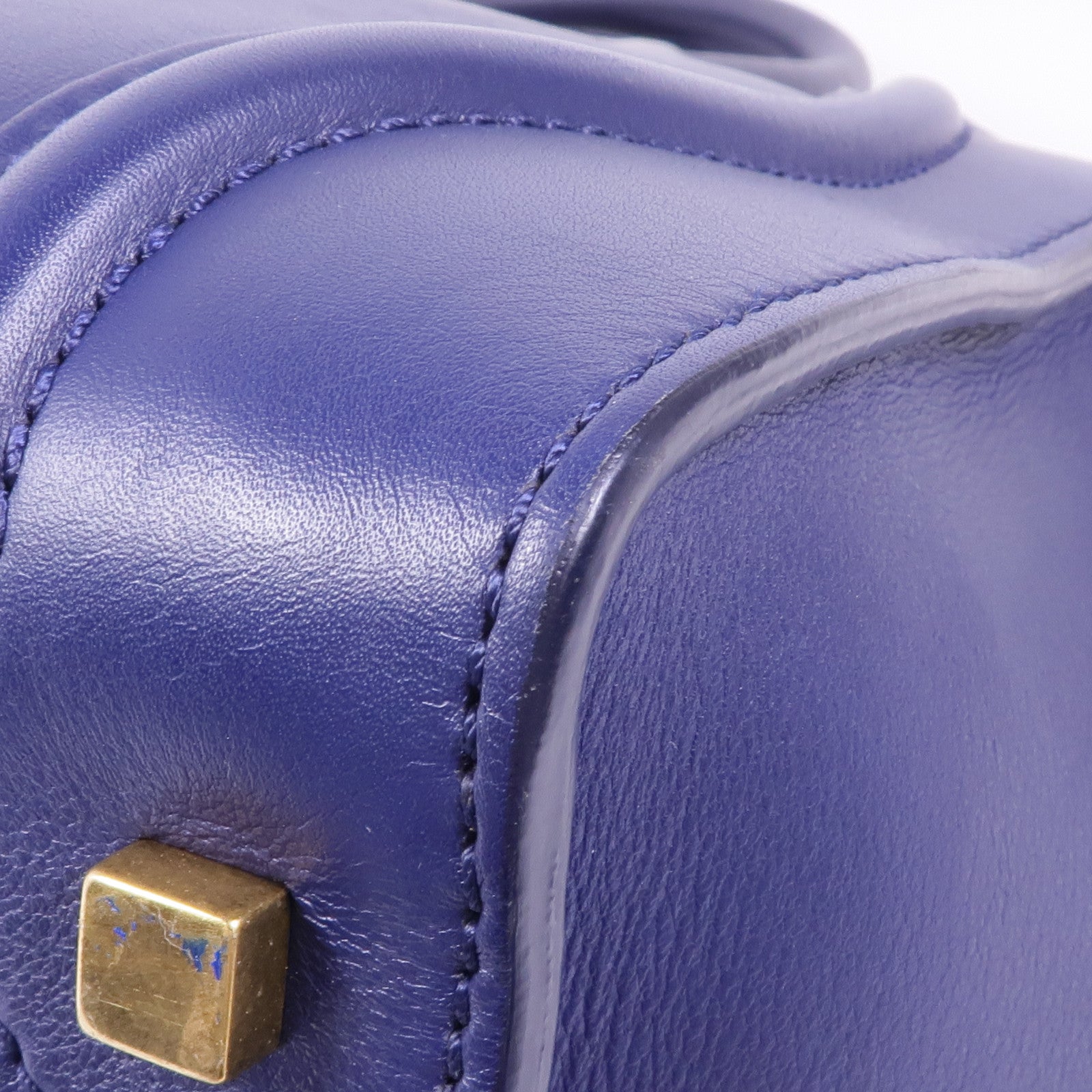 CELINE 牛皮皮革Micro Luggage金扣手挽袋