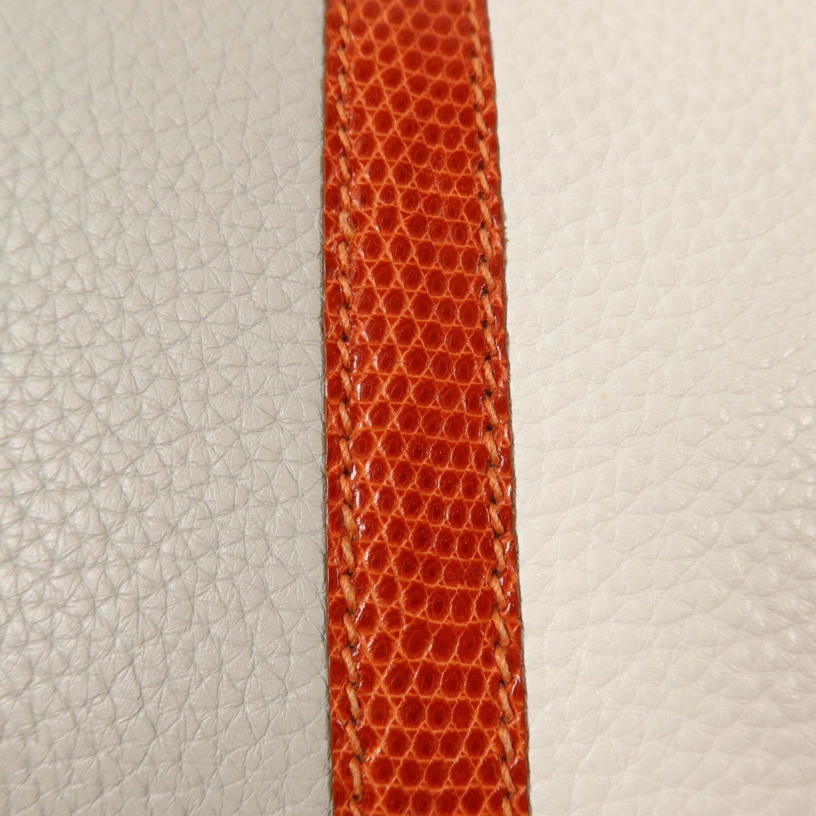 HERMES Clemence皮革/蜥蝪皮革Birkin 30 Club手挽袋