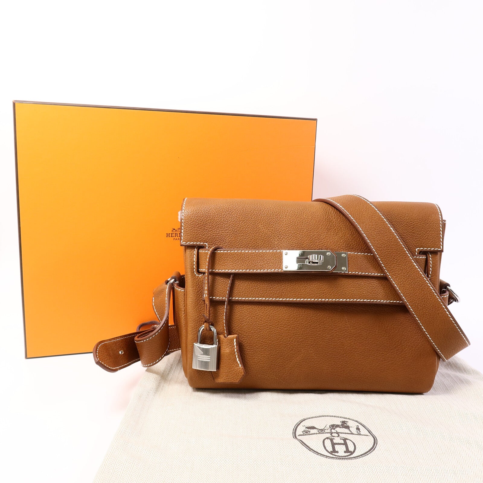 HERMES Barenia Messenger PM肩背袋