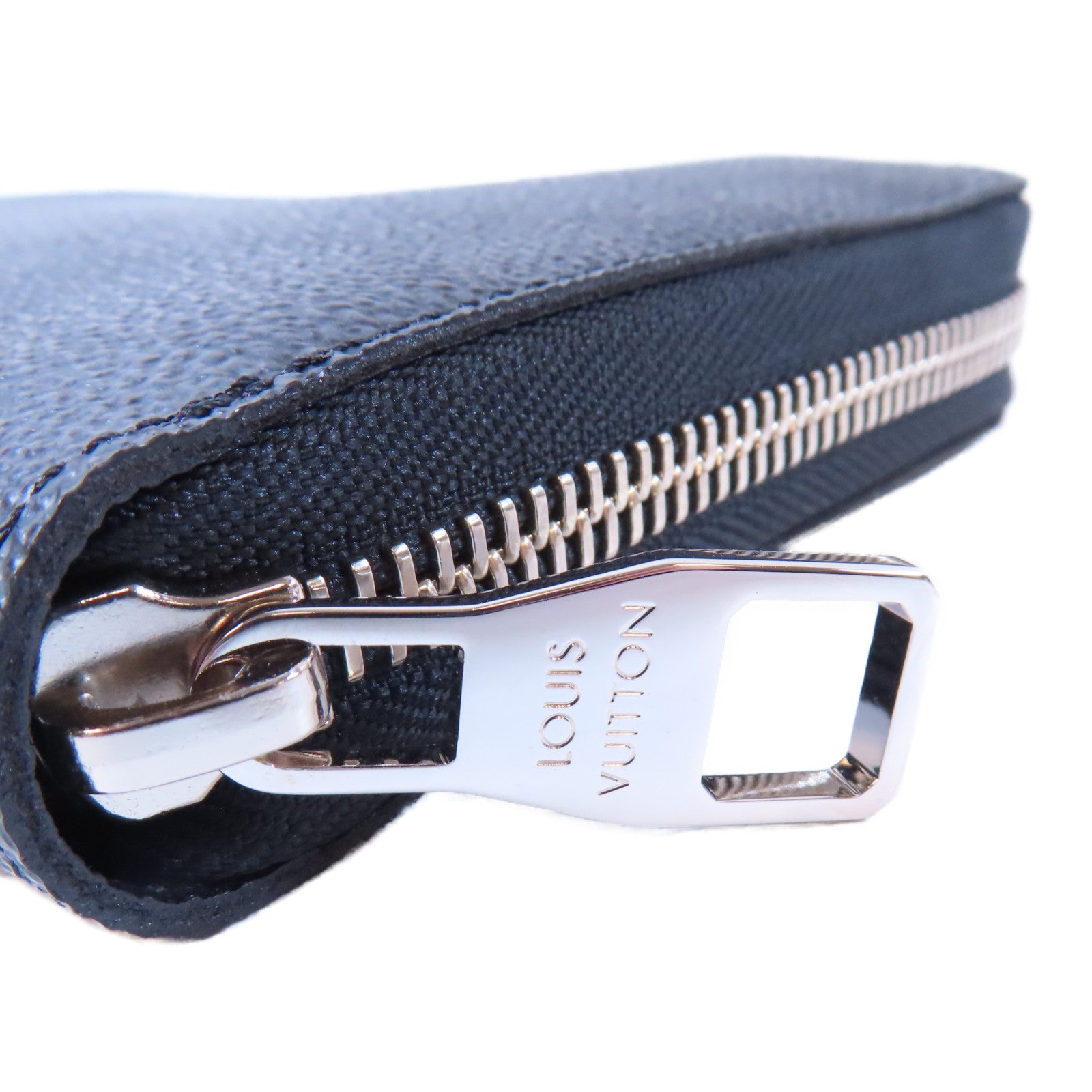 LOUIS VUITTON Damier Graphite Zippy Organizer銀扣長錢包黑色/灰色
