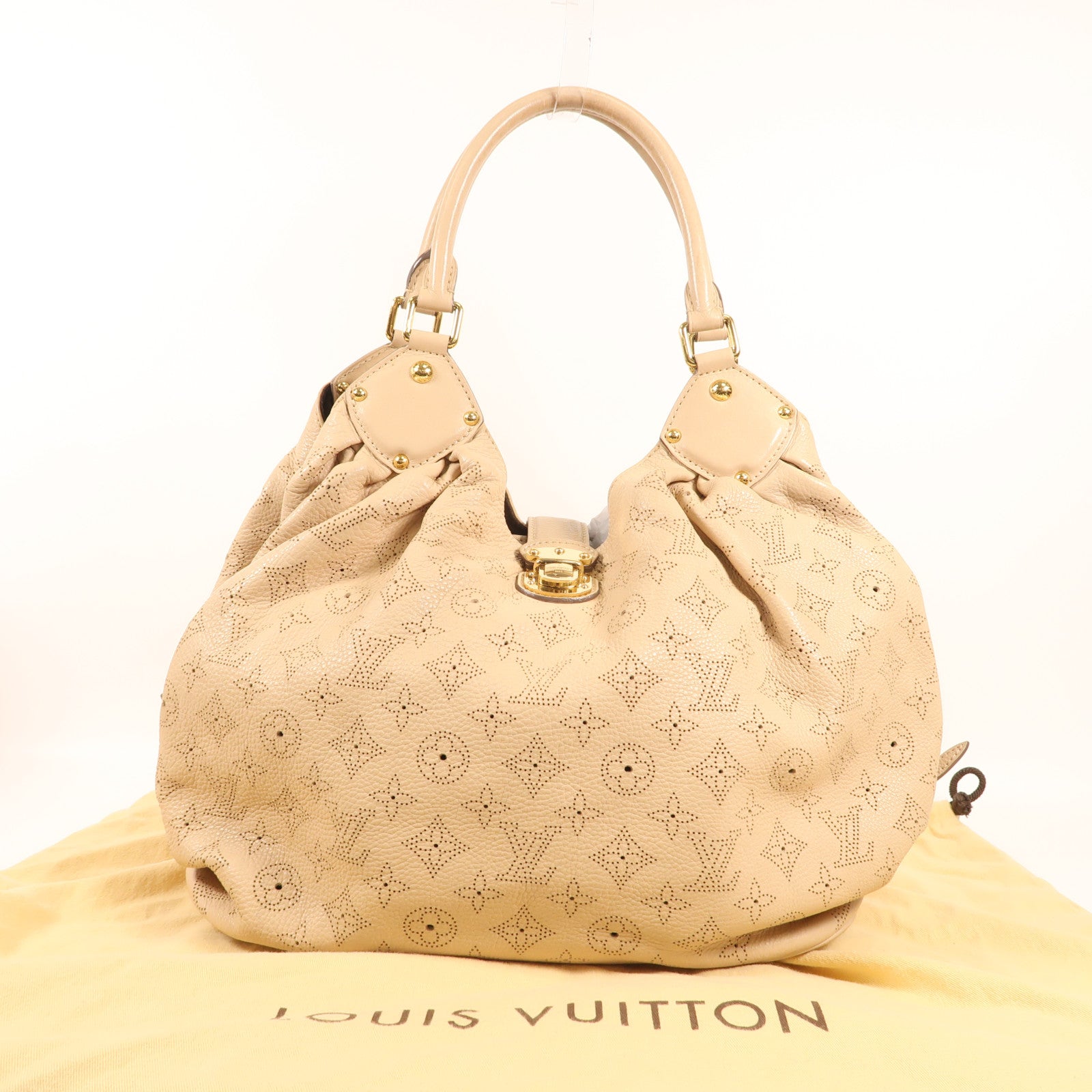 LOUIS VUITTON 【激減優惠】Monogram Mahina Neo L金扣肩背袋