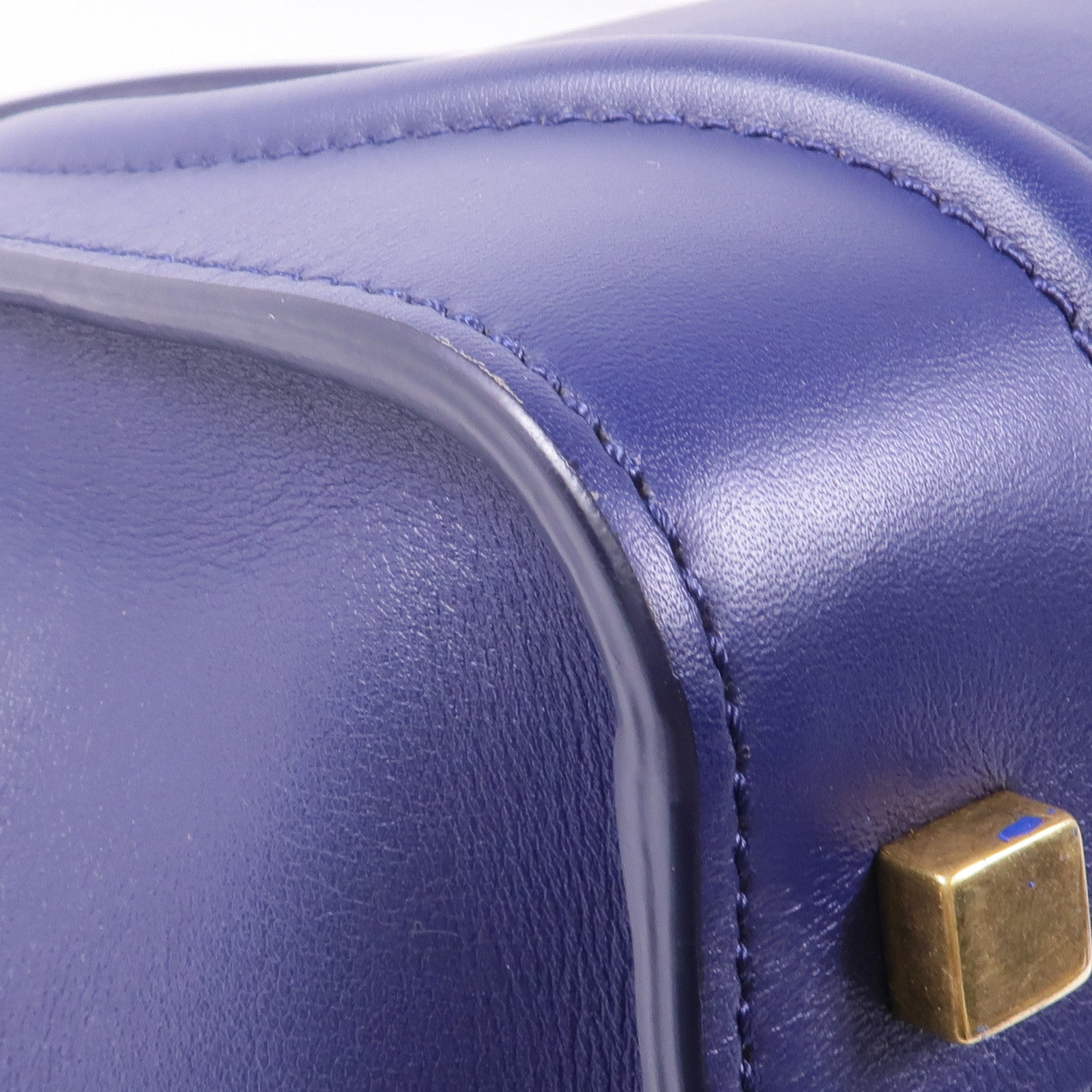 CELINE 牛皮皮革Micro Luggage金扣手挽袋