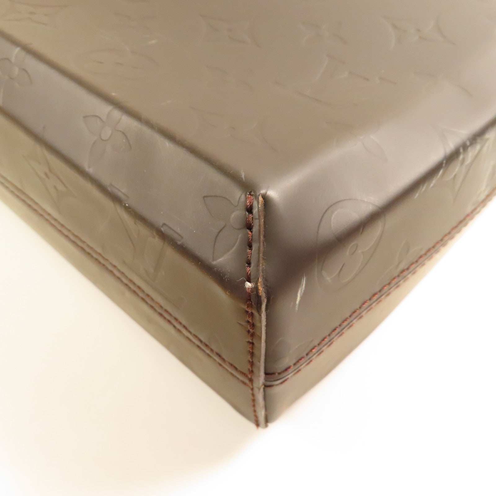 LOUIS VUITTON Monogram Glace Steve銀扣鏈帶肩背袋