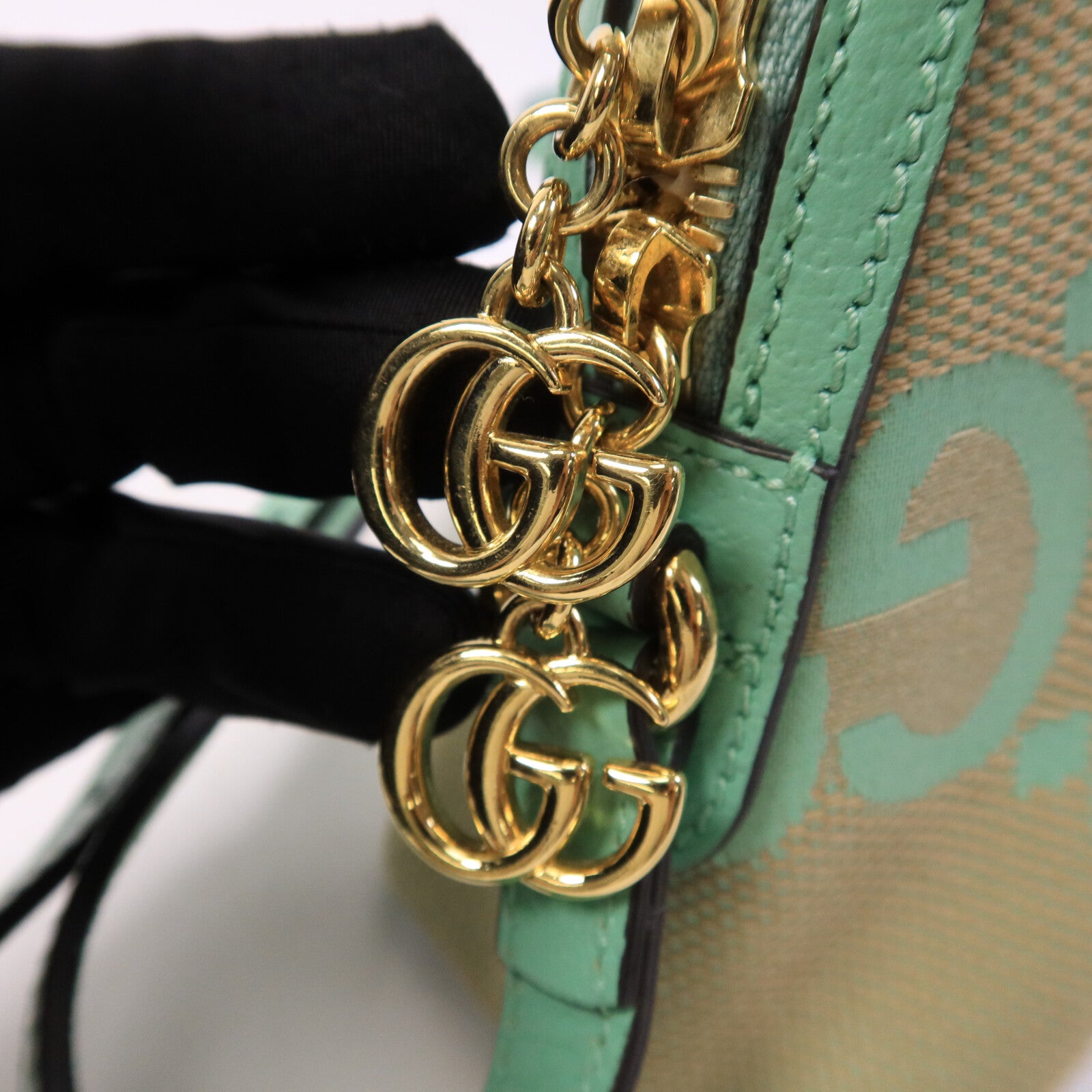 GUCCI 塗層帆布Ophidia Jumbo GG Small Shoulder Bag肩背袋
