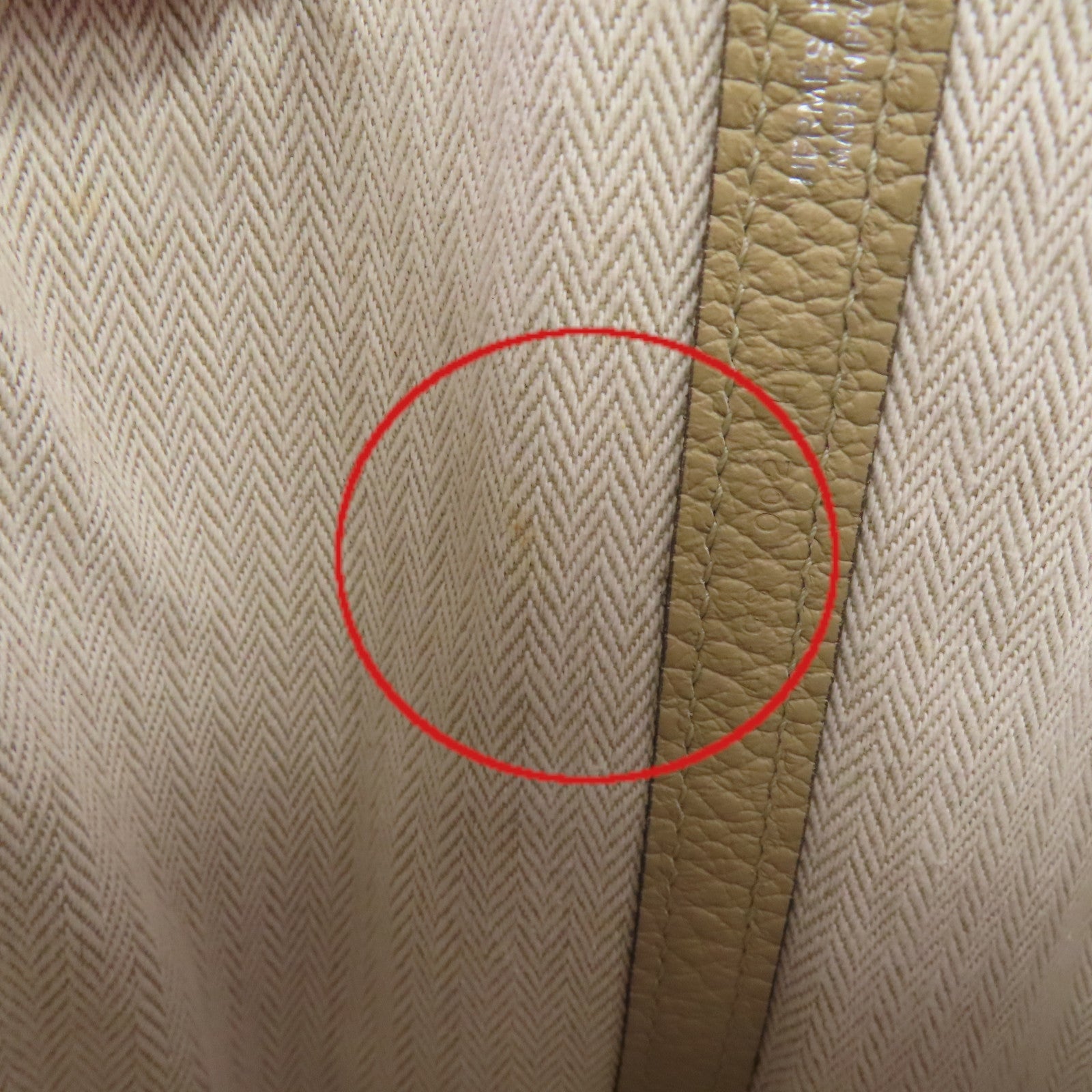 HERMES Country皮革Garden Party PM Tote Bag銀扣手挽袋Trench/奶茶色