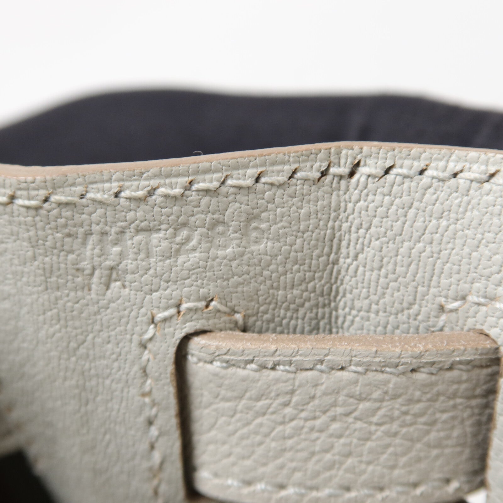 HERMES Togo皮革Kelly 28手挽肩背兩用袋Gris Pâle