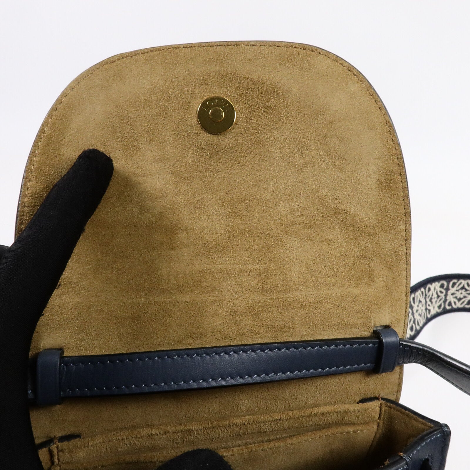 LOEWE 牛皮皮革Mini Gate肩背袋