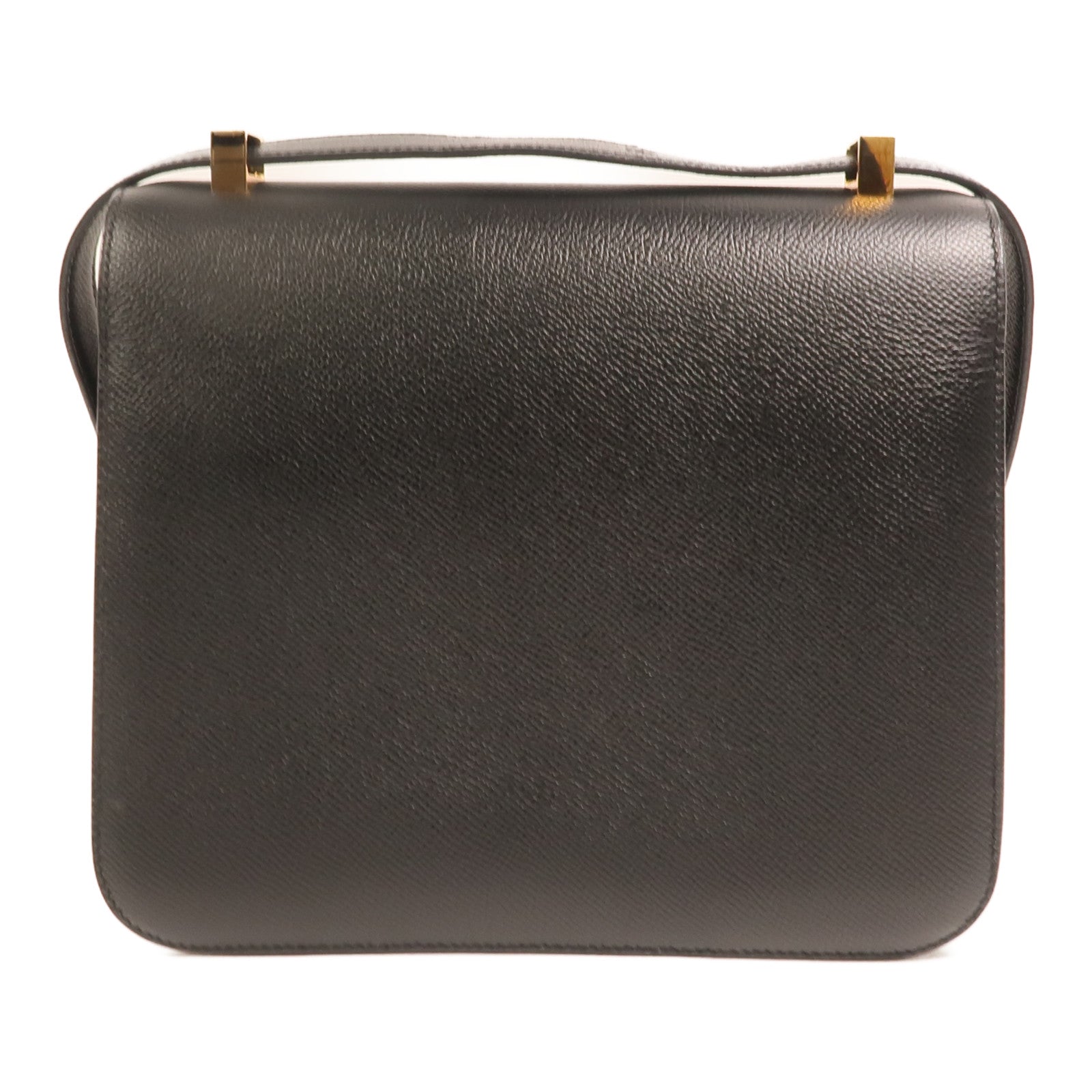 HERMES Epsom皮革Constance 24金扣肩背袋Noir