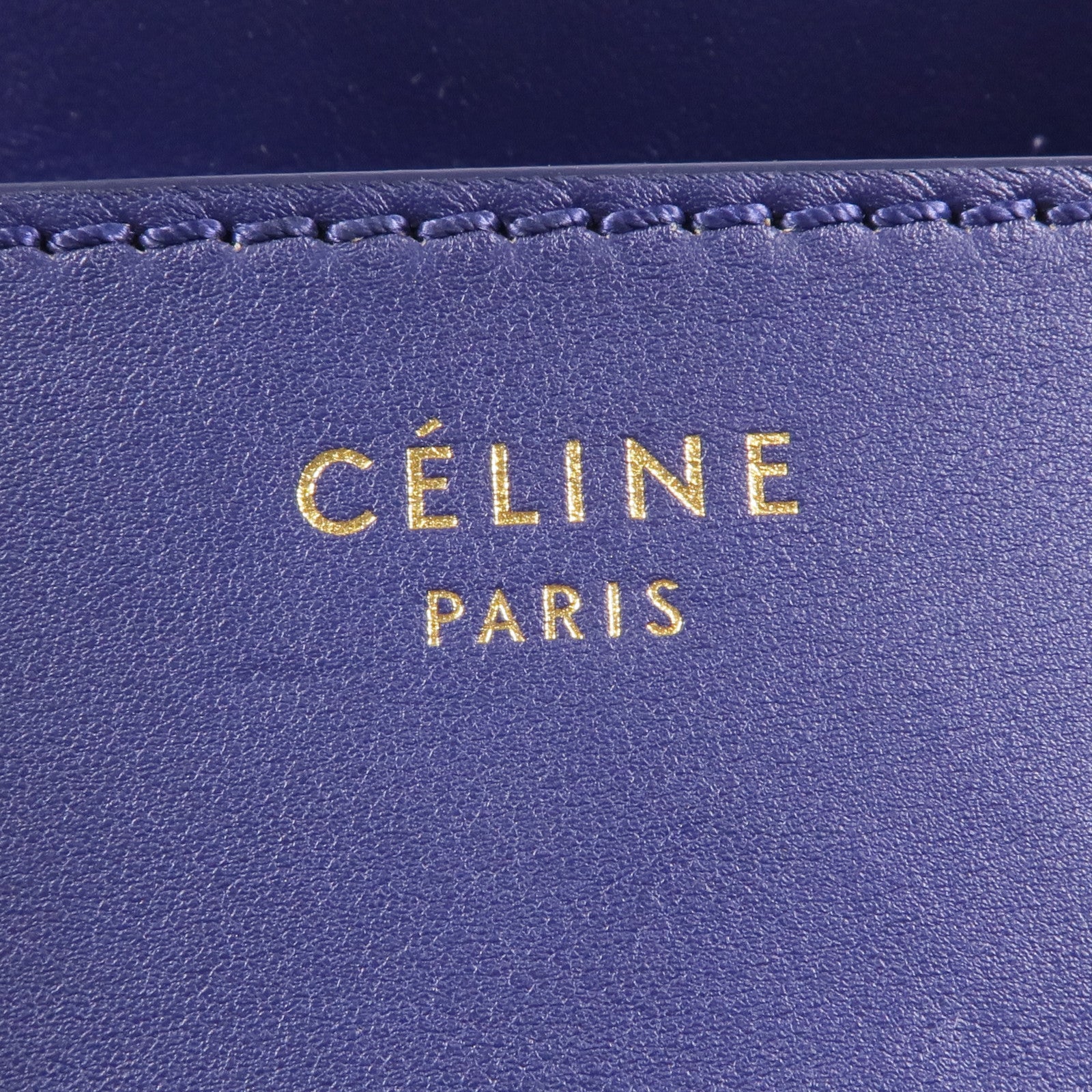 CELINE 牛皮皮革Micro Luggage金扣手挽袋