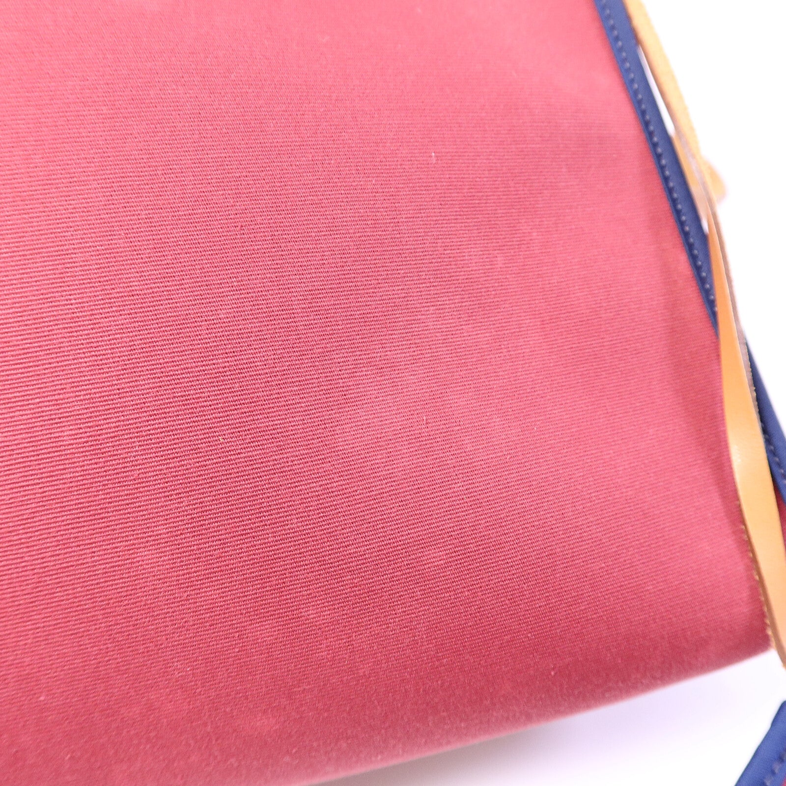 HERMES 帆布Herbag PM手挽肩背兩用袋Rubis/Bleu Saphir