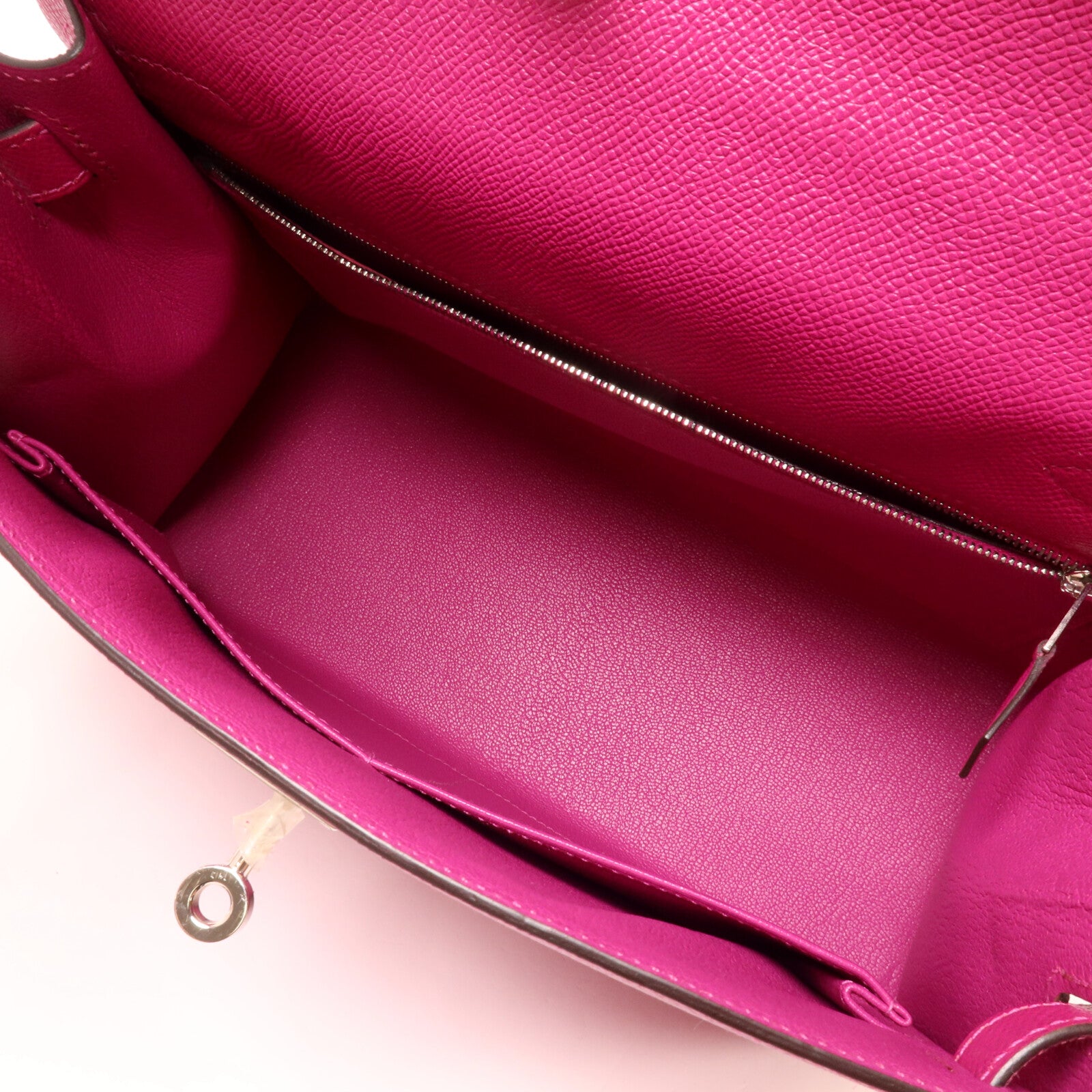 HERMES Epsom皮革Kelly 28手挽肩背兩用袋Rose Purple