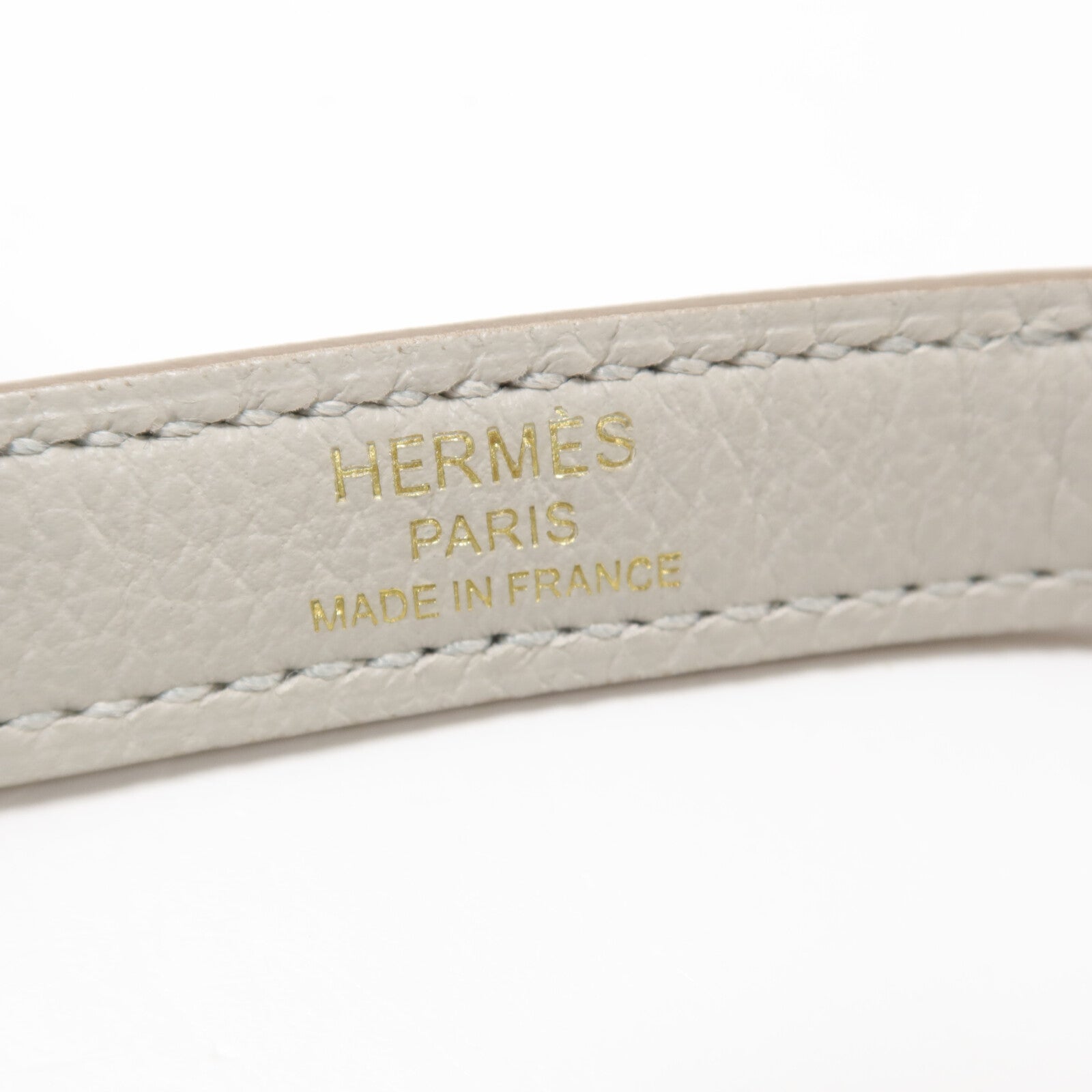 HERMES Togo皮革Kelly 28手挽肩背兩用袋Gris Pâle