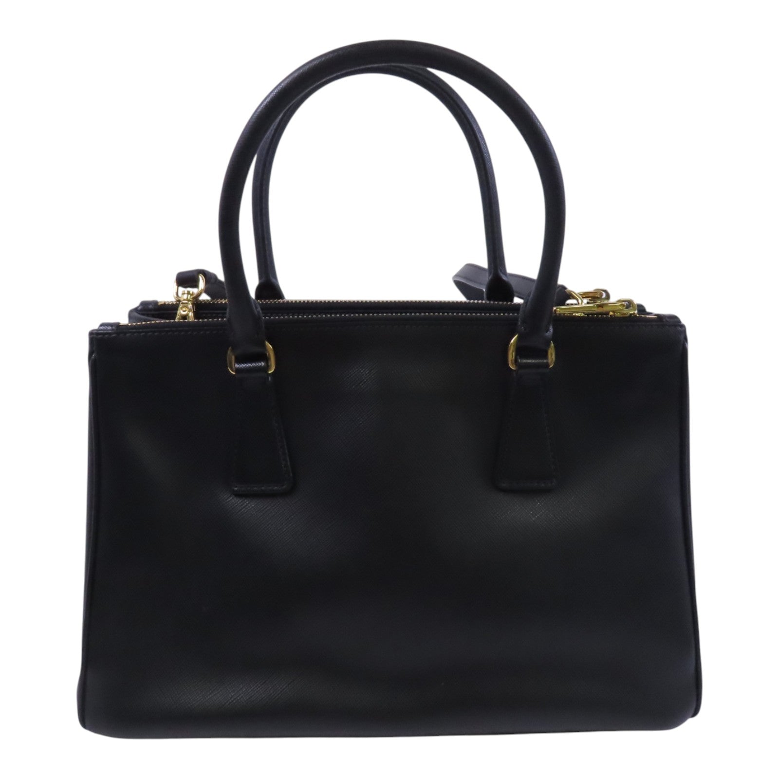 PRADA Saffiano皮革2Way Shoulder金扣手挽肩背兩用袋