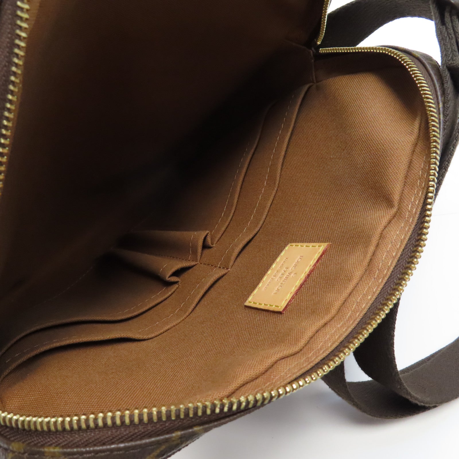 LOUIS VUITTON Monogram Trotteur Beaubourg金扣肩背袋啡色
