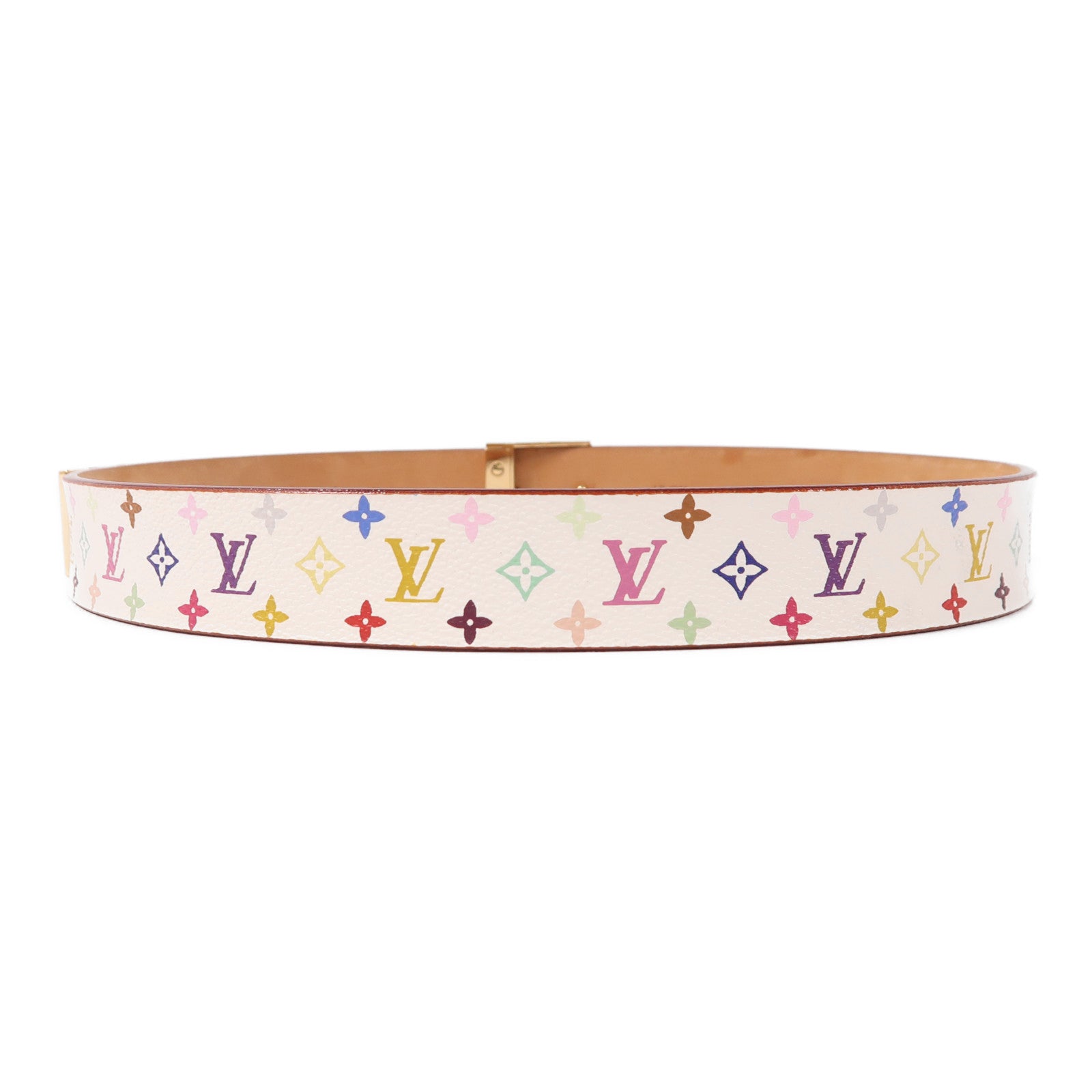 LOUIS VUITTON Monogram Multicolore Belt金扣皮帶