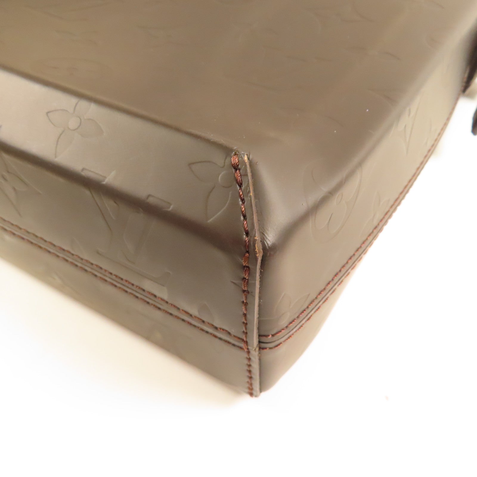 LOUIS VUITTON Monogram Glace Steve銀扣鏈帶肩背袋