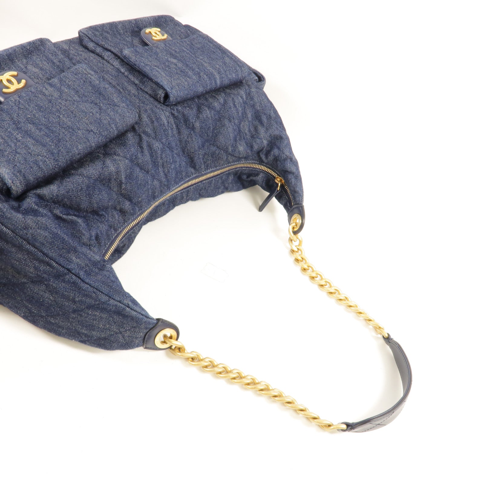 CHANEL Denim Hobo 25C肩背袋