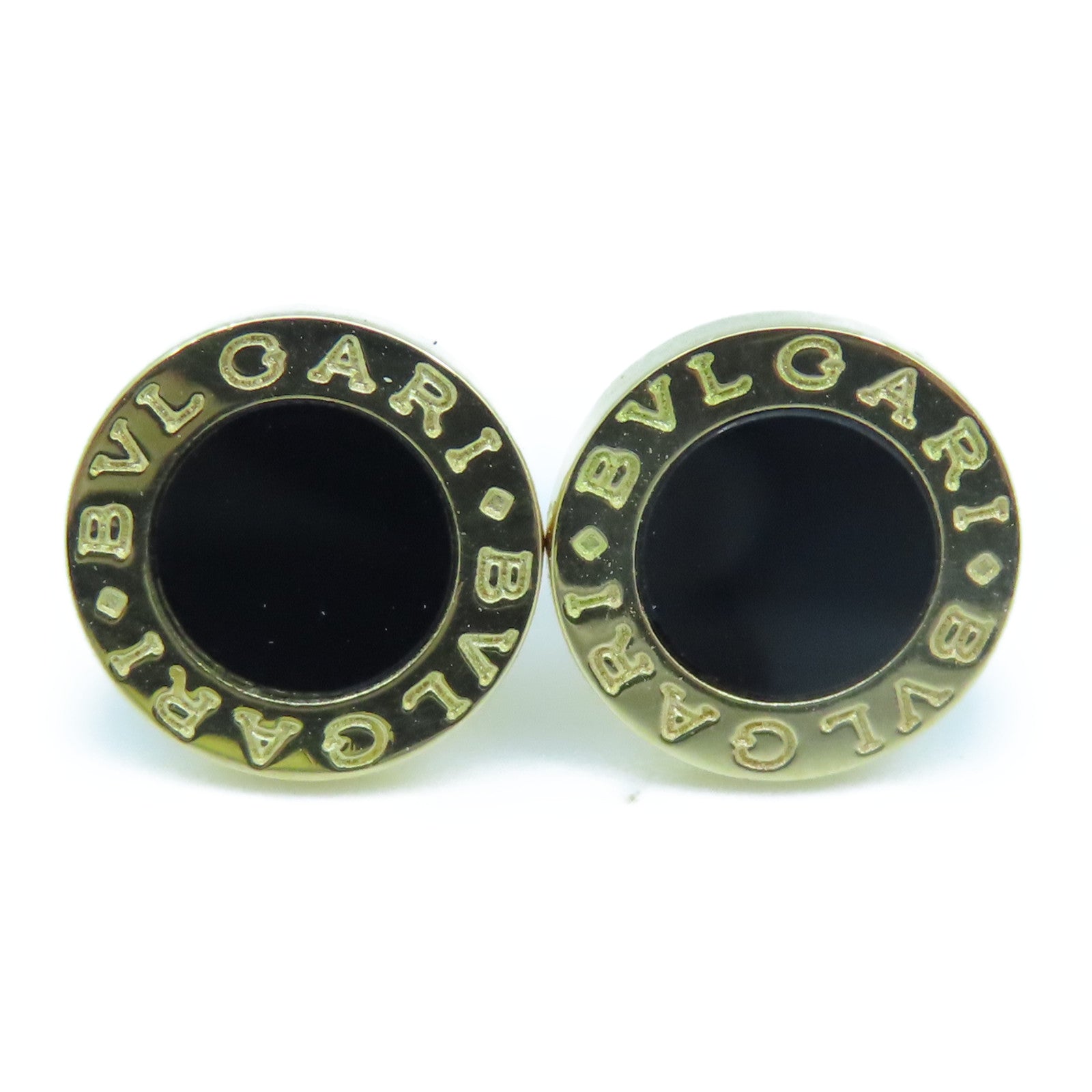 BVLGARI 【激減優惠】18K黃金Bvlgari Bvlgari Onyx Earrings耳環