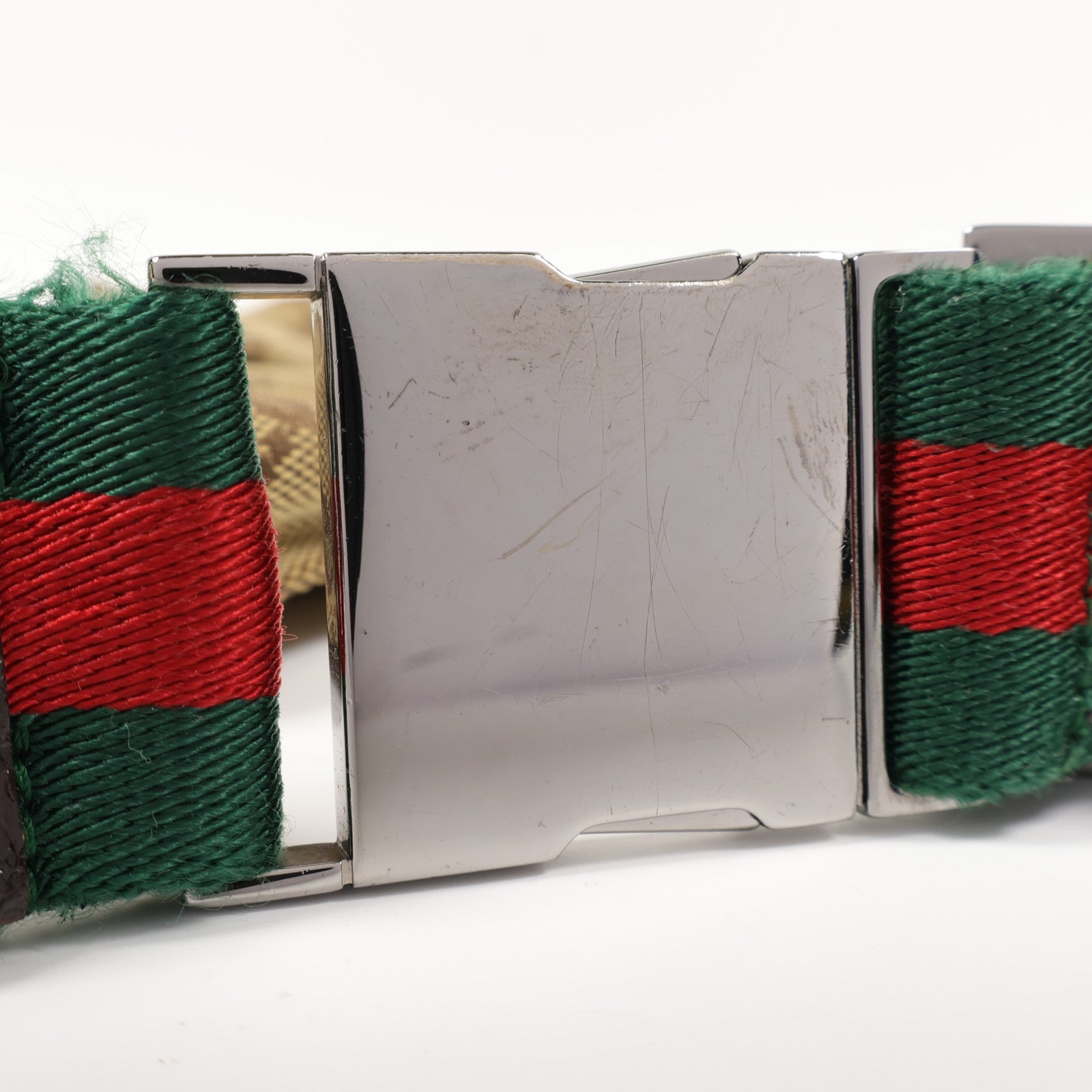 GUCCI 帆布Waits Bag銀扣腰包