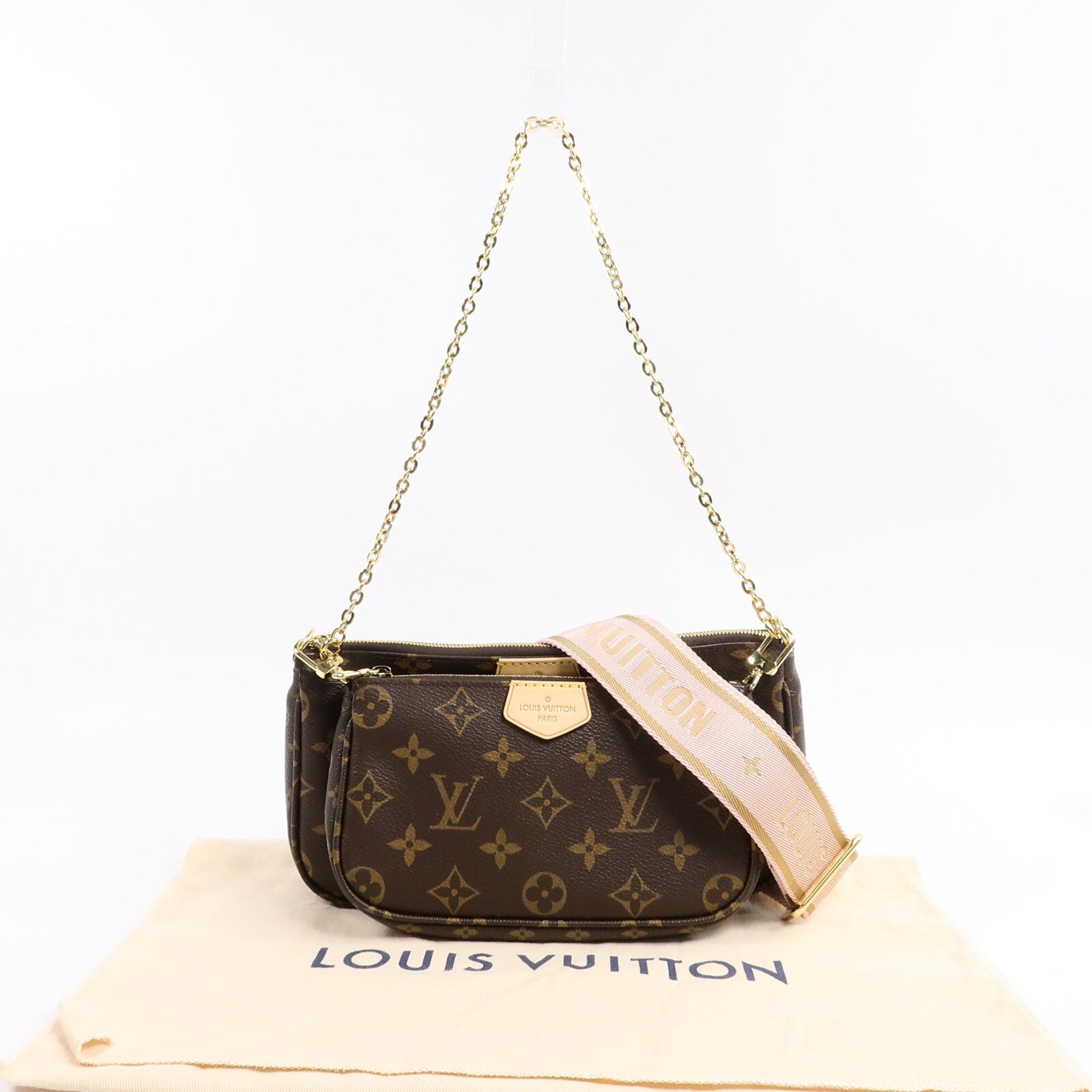 LOUIS VUITTON Monogram Multi Pochette Accessoires手挽肩背兩用袋