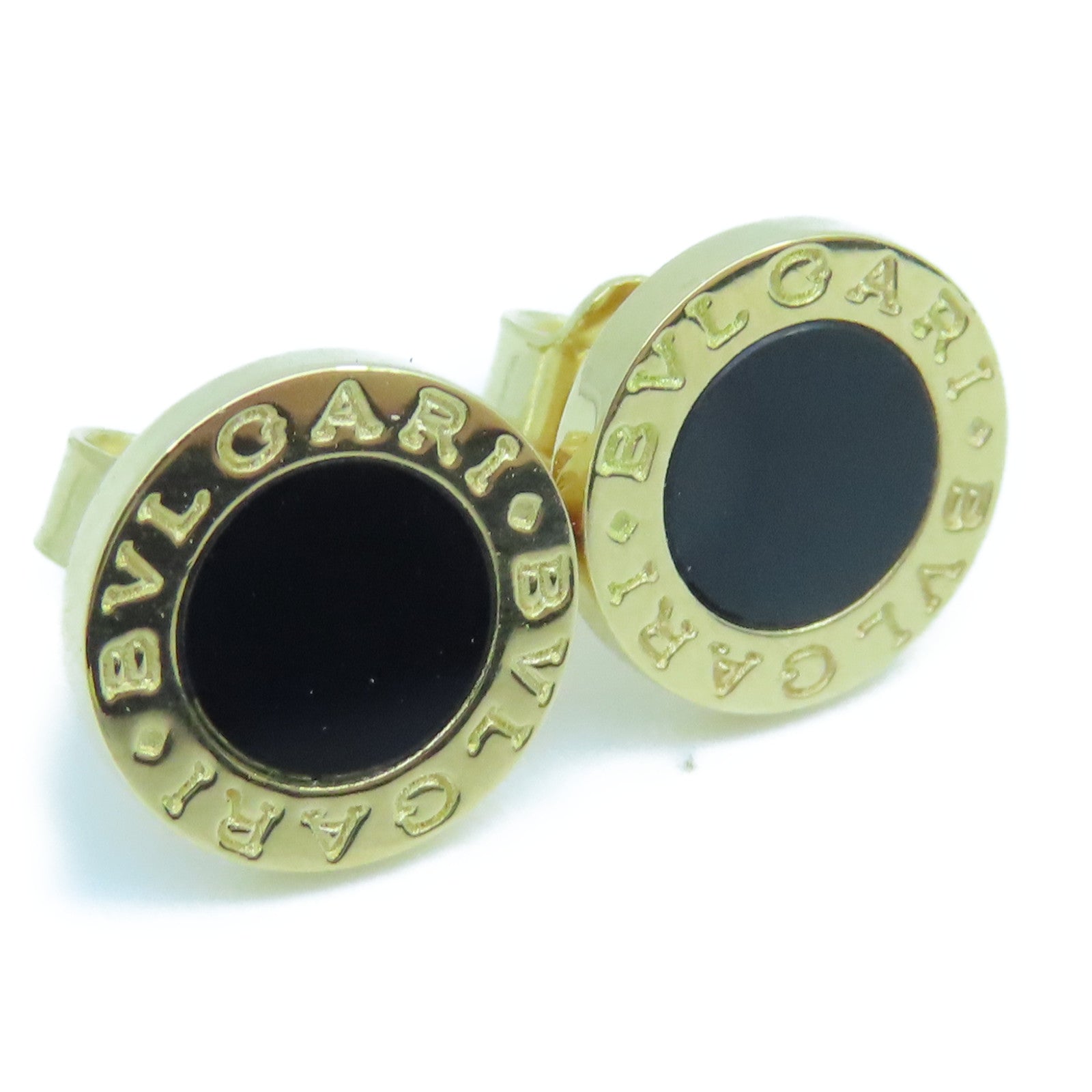 BVLGARI 【激減優惠】18K黃金Bvlgari Bvlgari Onyx Earrings耳環